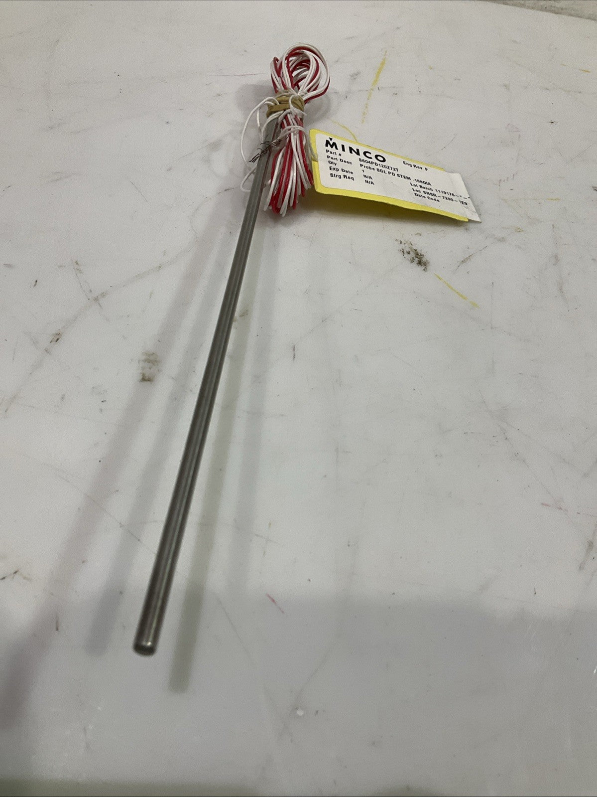 MINGO  S604PD120Z72T  PROBE SGL PD STEM STAINLESS STEEL FLUID SYTEM    J8K