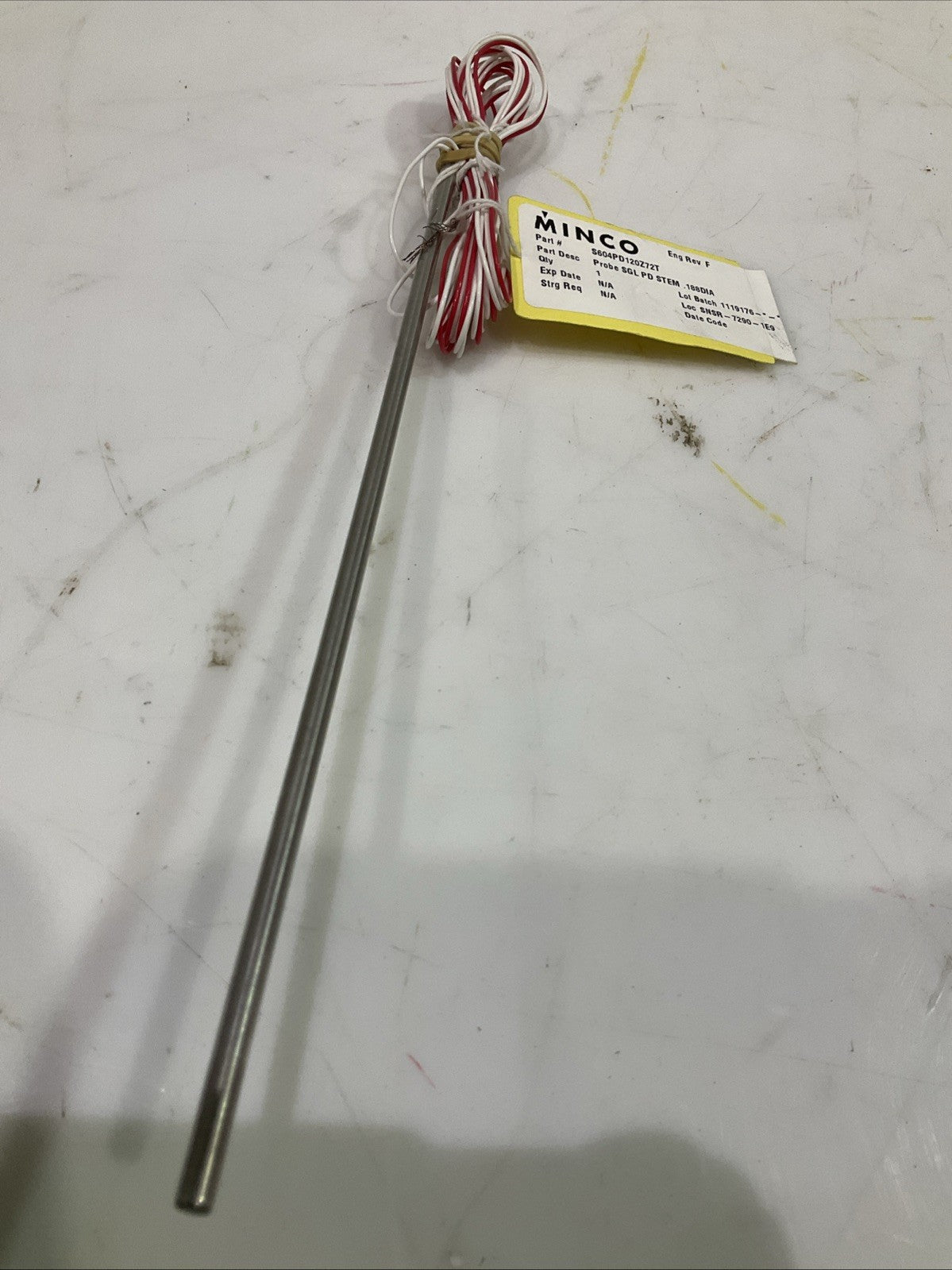 MINGO  S604PD120Z72T  PROBE SGL PD STEM STAINLESS STEEL FLUID SYTEM    J8K
