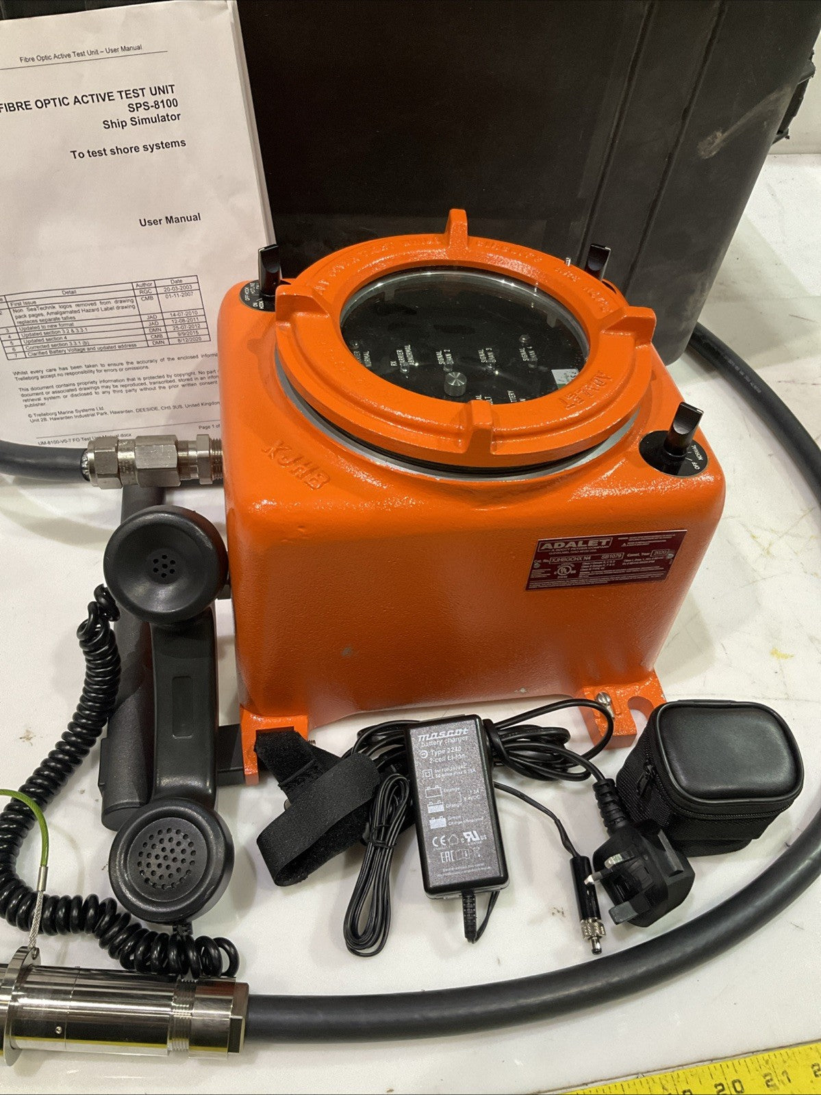 ADALET  XJHBGCHXN4 SB1070 FIBER OPTIC ACTIVE TEST UNIT  SPS-8100  SIMULATOR J8K