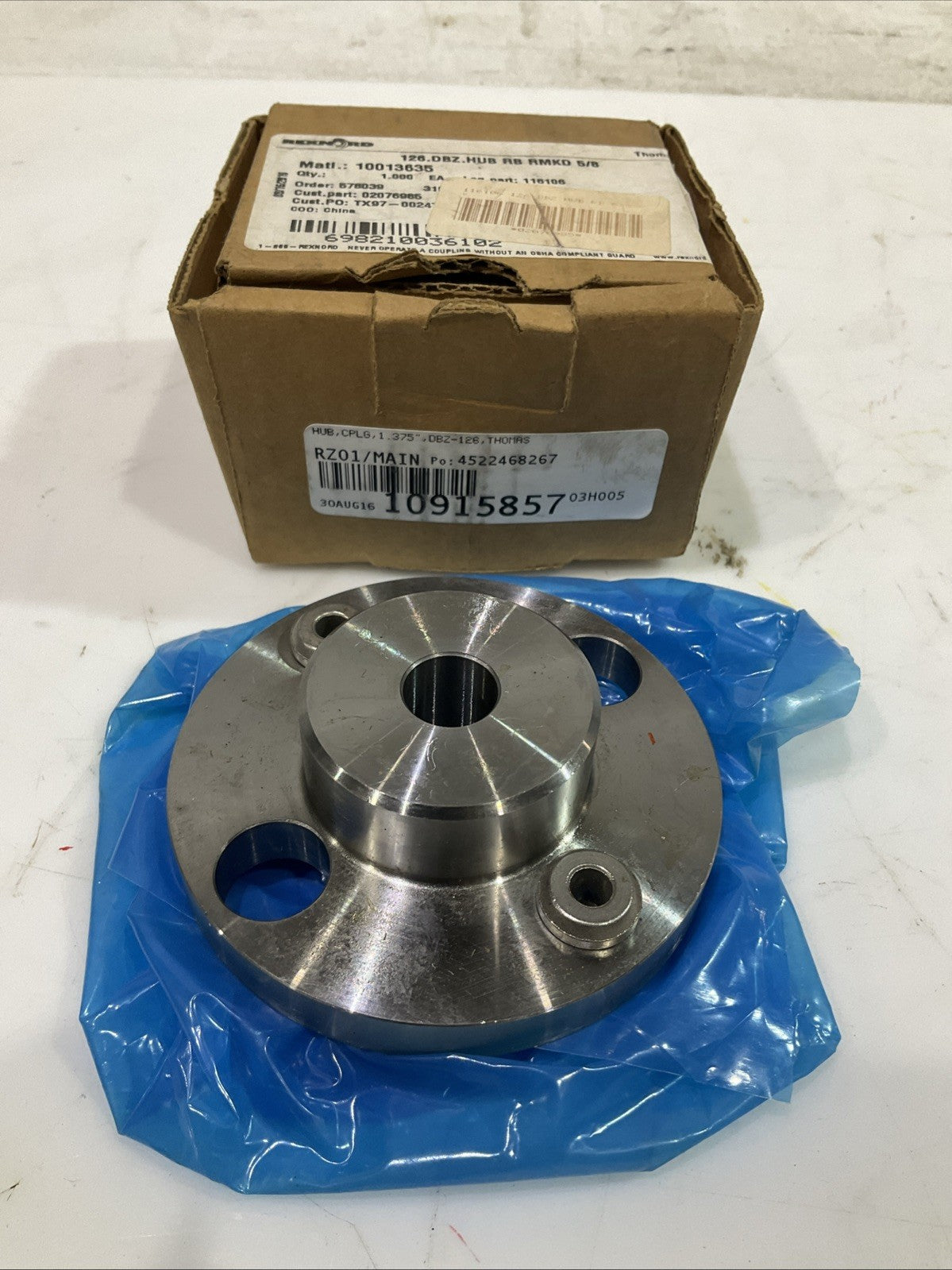 REXNORD  THOMAS 126.DBZ  10013635  HUB,CPLG 1.375 DBZ  128  Y2M