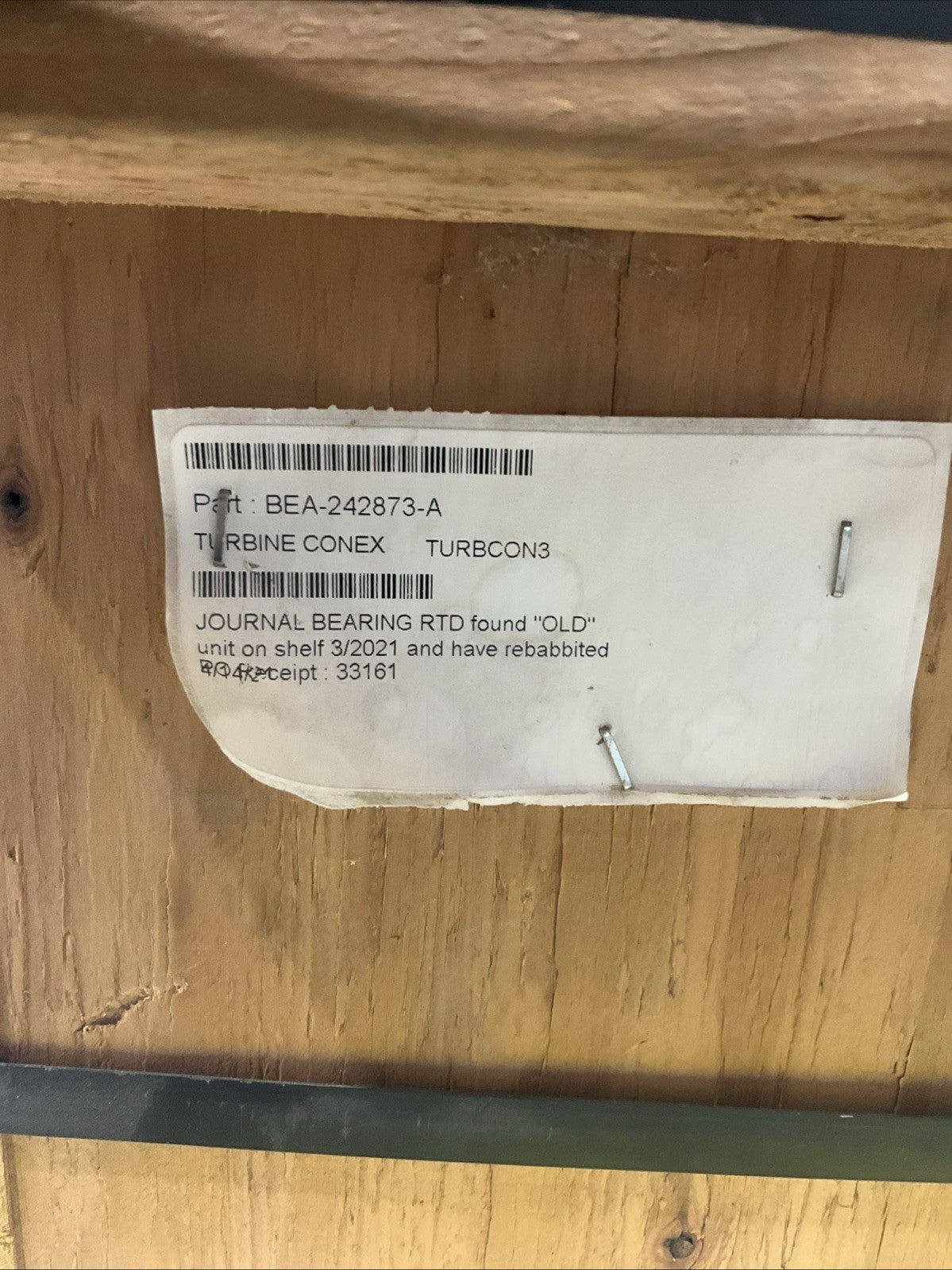 PME BABBITT  242873-A- 70-13850  30118 8"X6-1/8"  JOURNAL  OUTLET  BEARING  T2M
