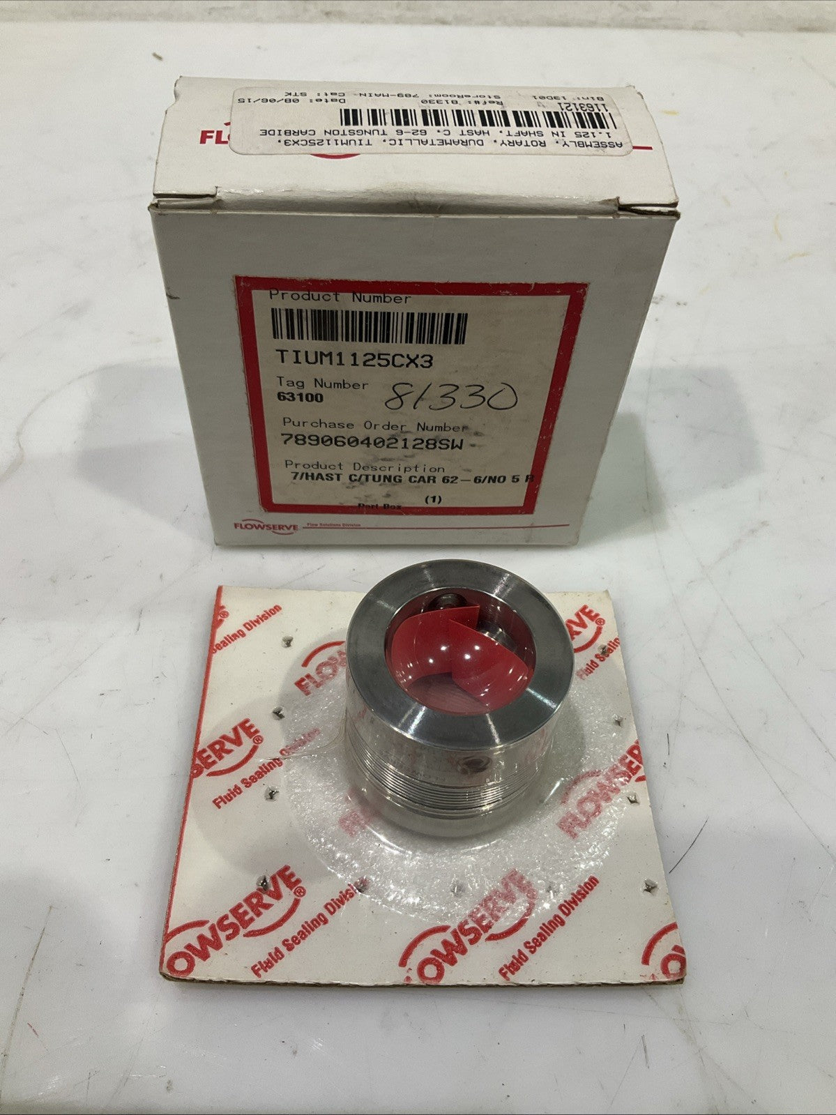 FLOWSERVE  TIUM1125CX3   TUNGSTEN  CARBIDE 7/HAST  C/TUNG CAR 62-/NO  R5T