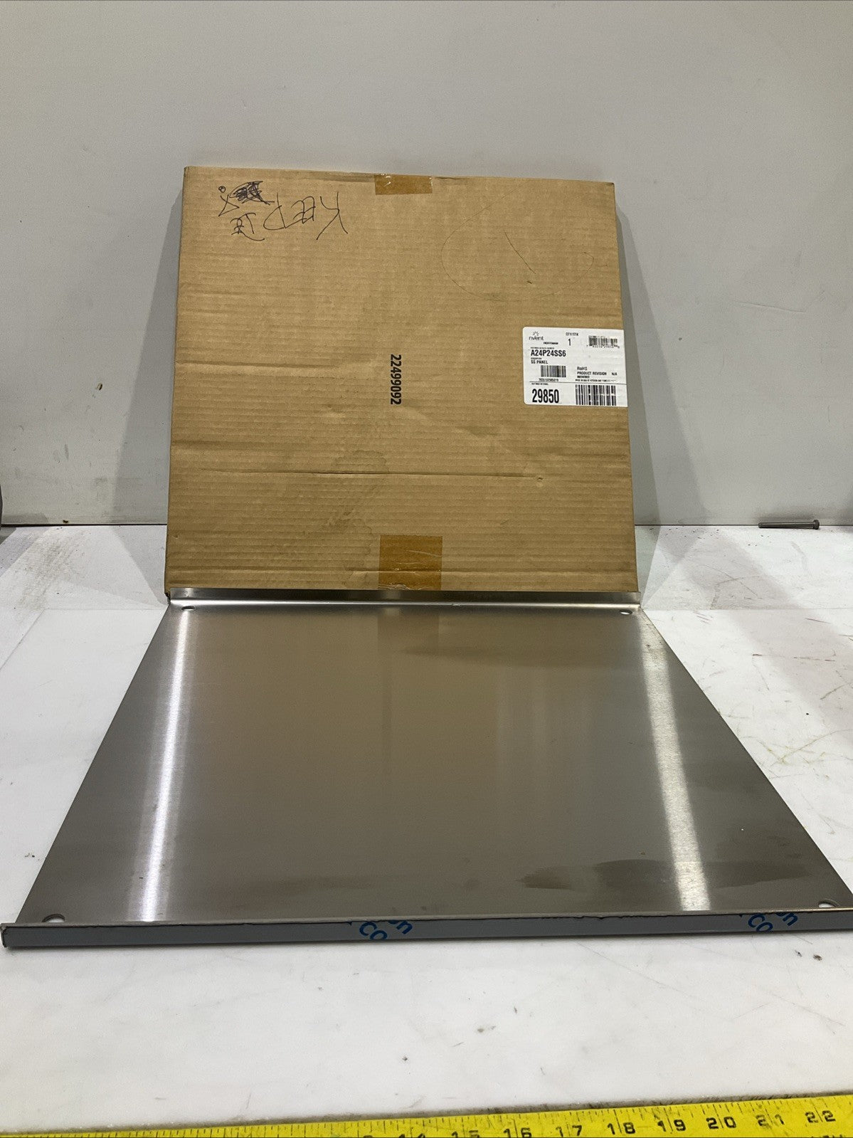 NVENT-HOFFMAN  A24P24SS6 24X24 SSMETAL  STAINLESS STEEL PANELS  Q9W