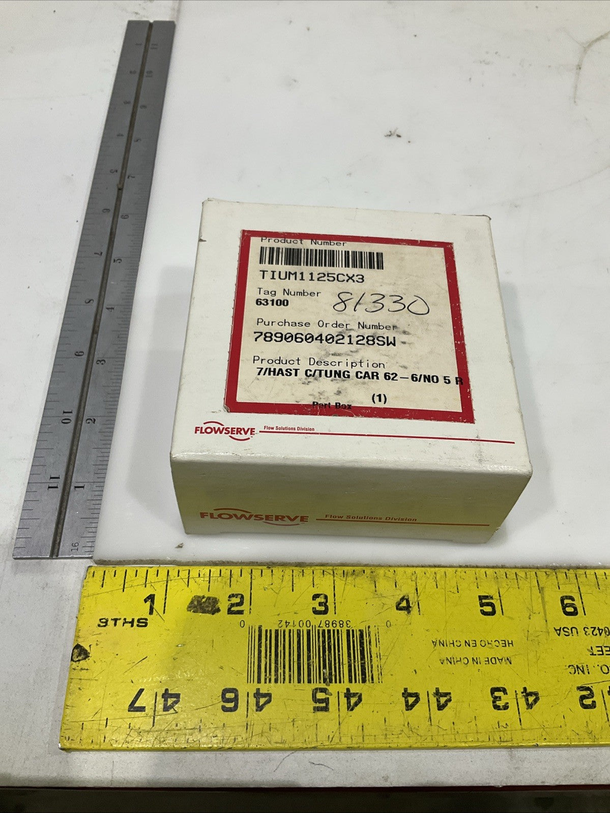 FLOWSERVE  TIUM1125CX3   TUNGSTEN  CARBIDE 7/HAST  C/TUNG CAR 62-/NO  R5T