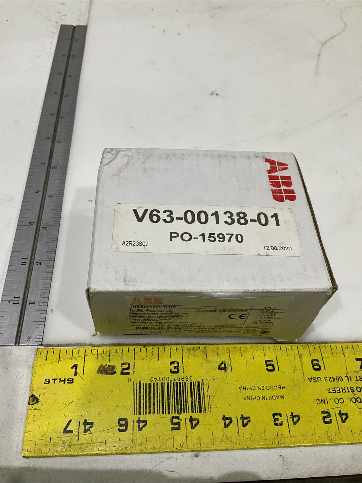 ABB  EF45-45  1SAX221001R1102  ELECTRONIC  RELAY  OVERLOAD  Q9W