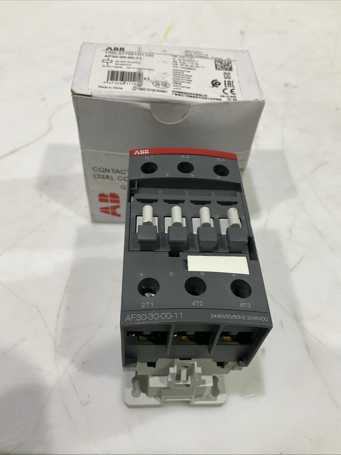 ABB  AF30-30-00-1100  1SBL277001R1100  CONTACTOR  COIL24 60VAC/DC  Q9W