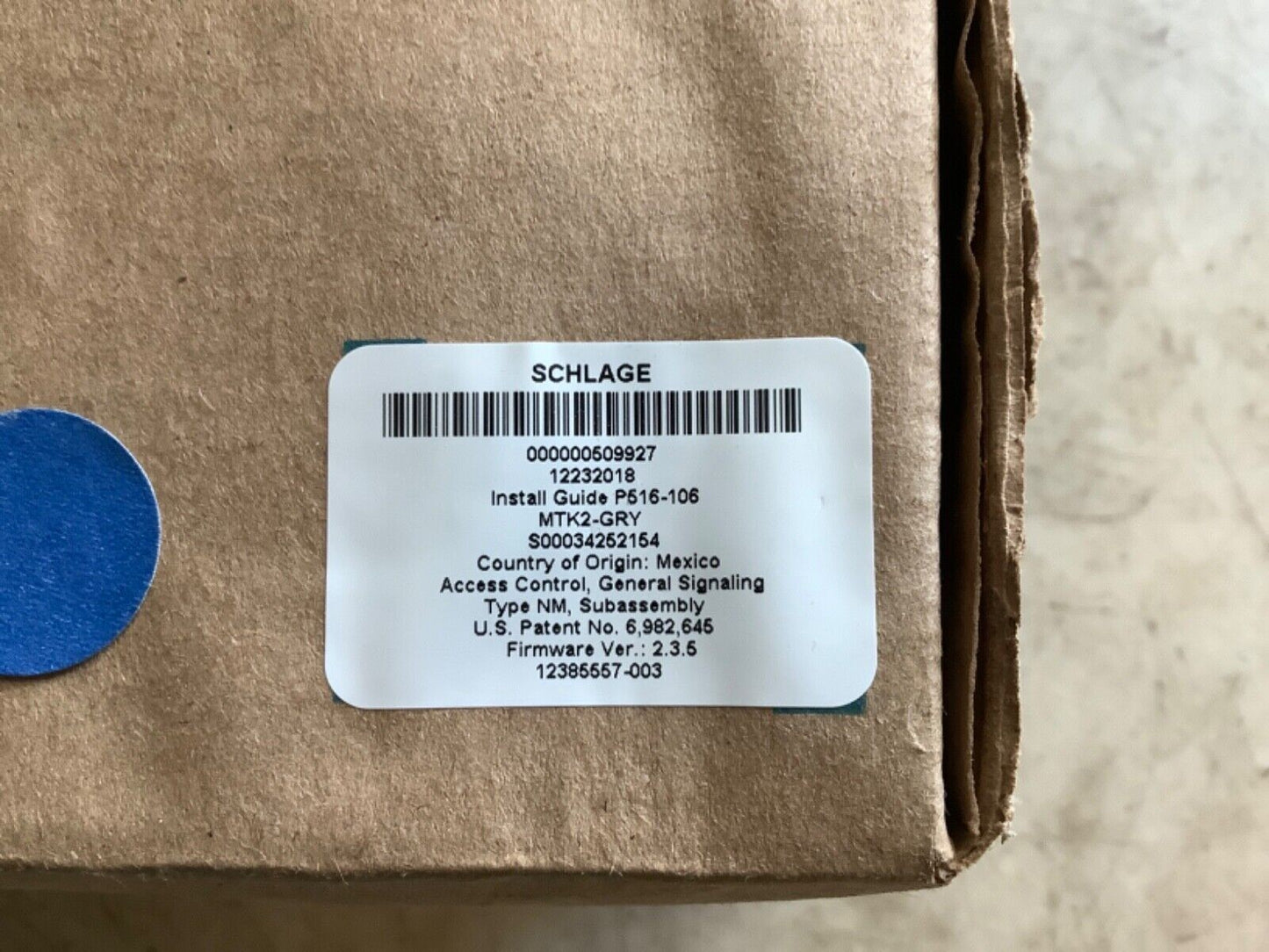 SCHLAGE MSK-626 MAGNETIC STRIPE READER AND KEYPAD MODULE - LOT OF 2