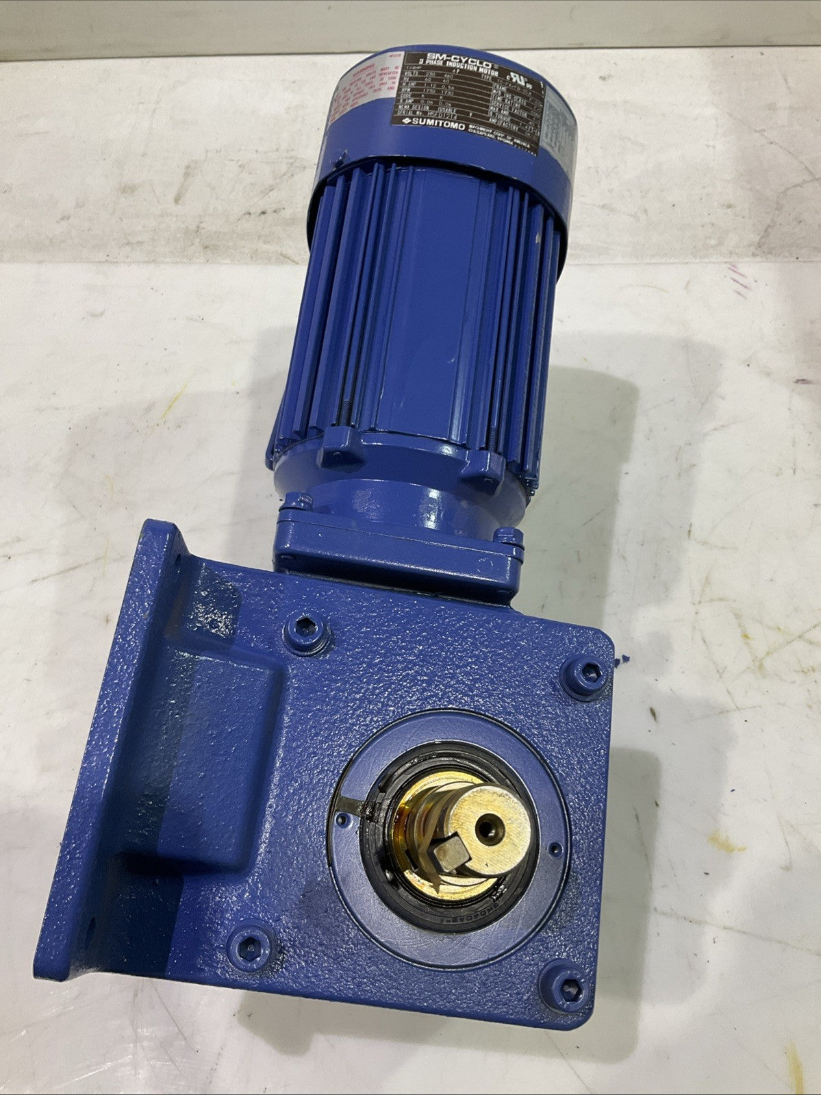 SUMITOMO SM-HYPONIC 1/4HP TC-FXFB-02A  3PH INDUCTION MOTOR  460V 1730RPM  R5T