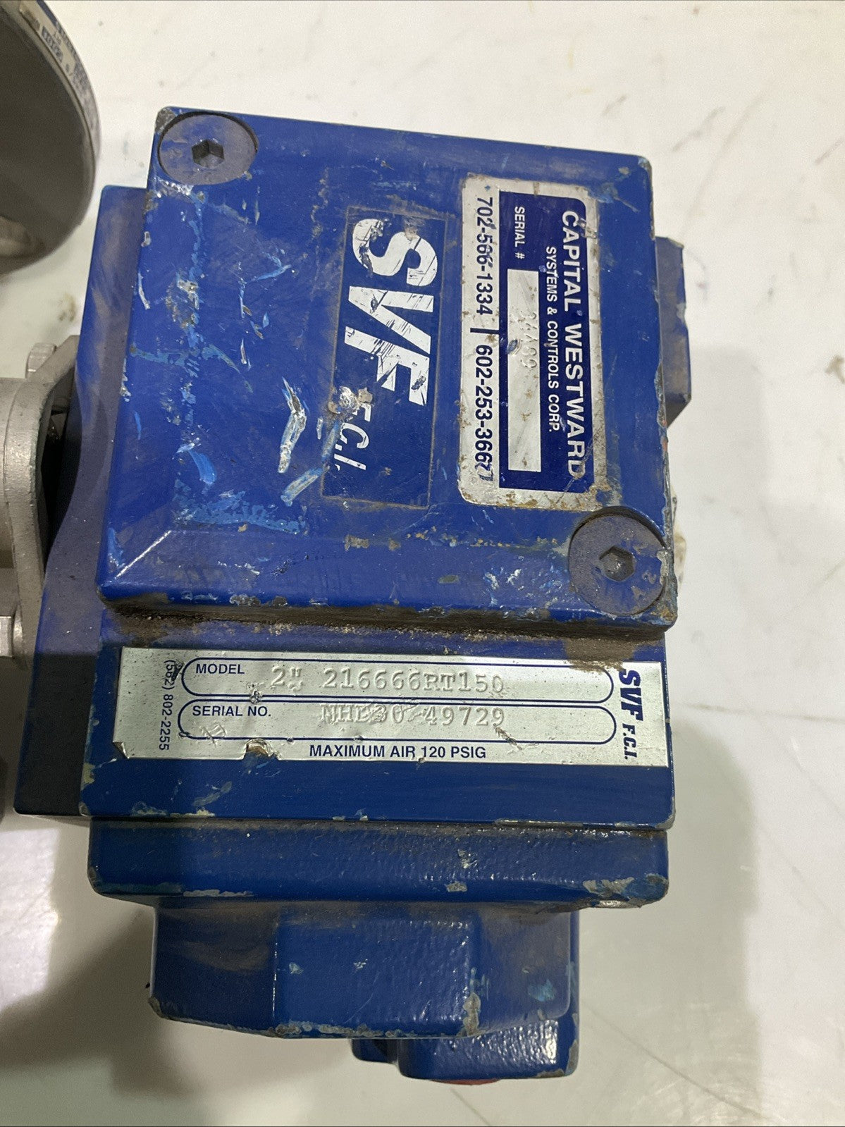 SVF  2" 216666RT150 CF8M 150# 316 S/S FLOW CONTROL BALL VALVE  V2M