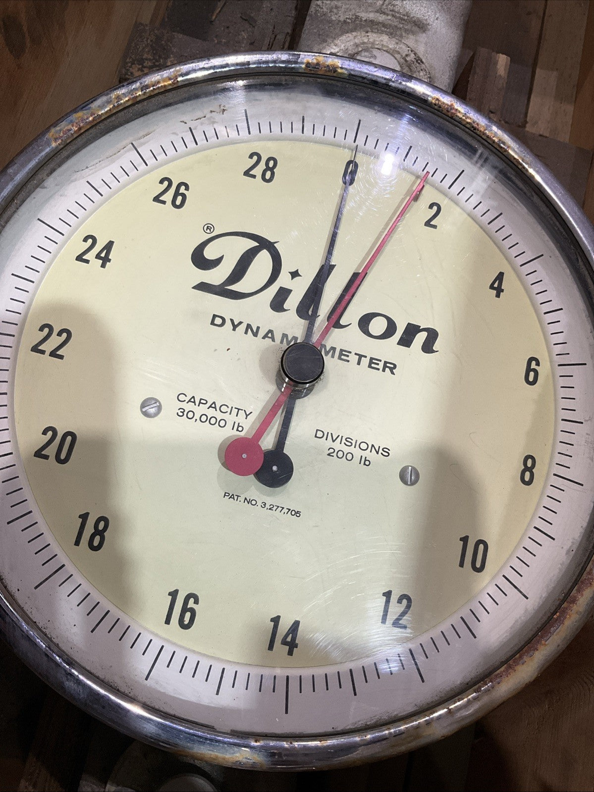 DILLON-DYNAMOMETER  3.277.705.  CAPACITY  30,000LB. DIVISIONS 200LB  R5T