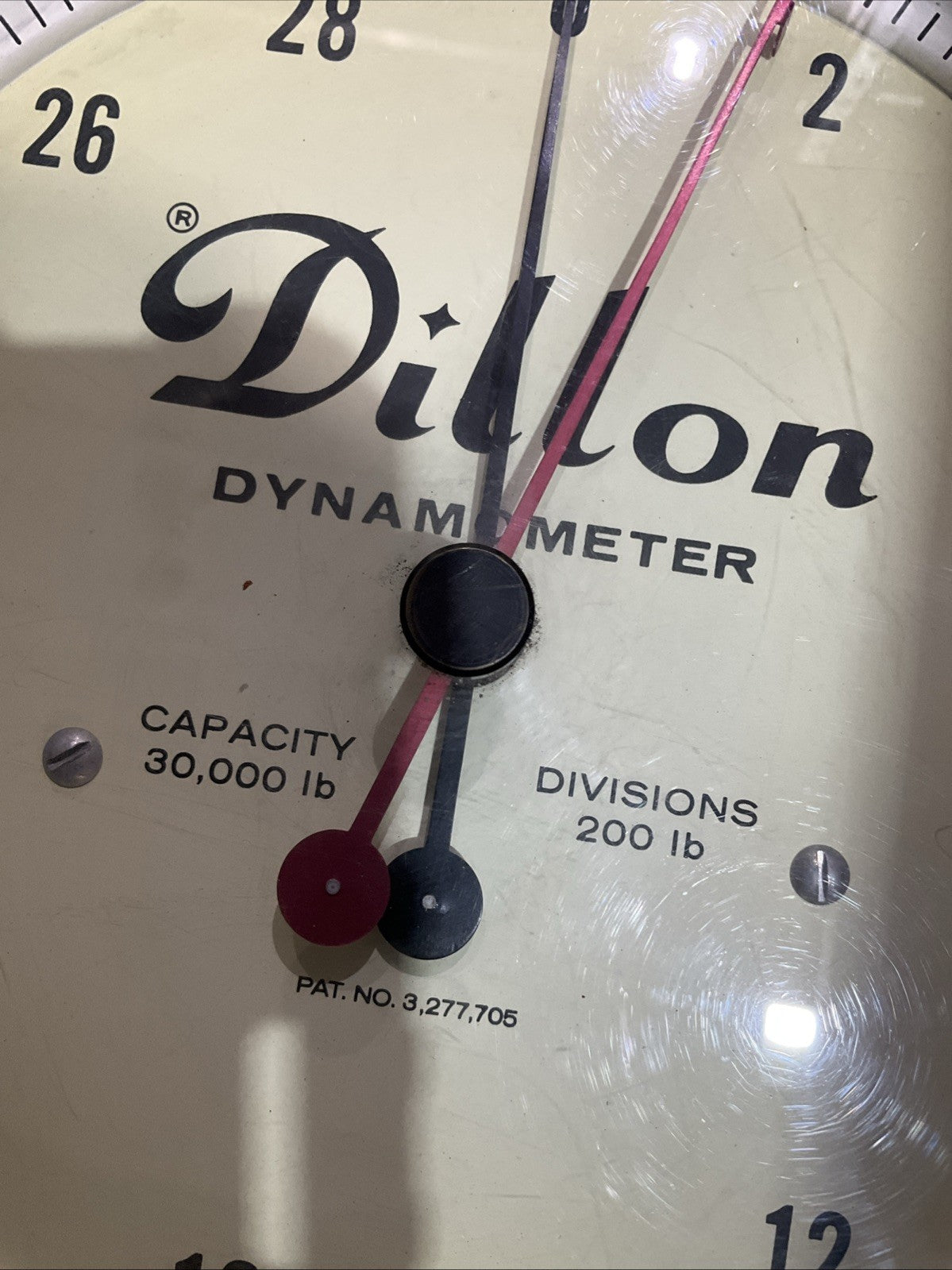DILLON-DYNAMOMETER  3.277.705.  CAPACITY  30,000LB. DIVISIONS 200LB  R5T