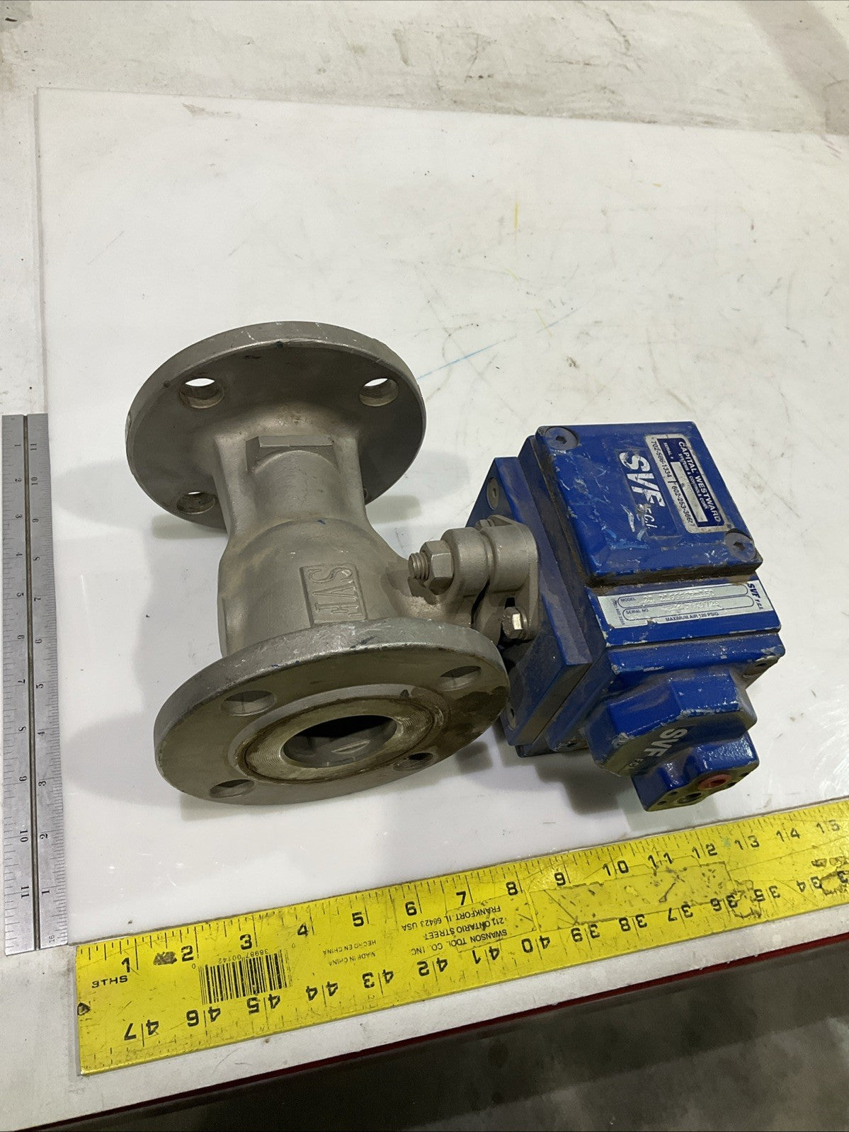 SVF  2" 216666RT150 CF8M 150# 316 S/S FLOW CONTROL BALL VALVE  V2M