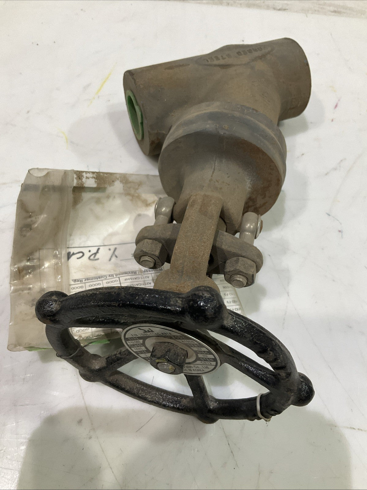 SWI  A105N  BDL-11AC-AB1A SIZE 1”  STEEL  WEDGE GATES  VALVE  Y-GLOBE   V2M