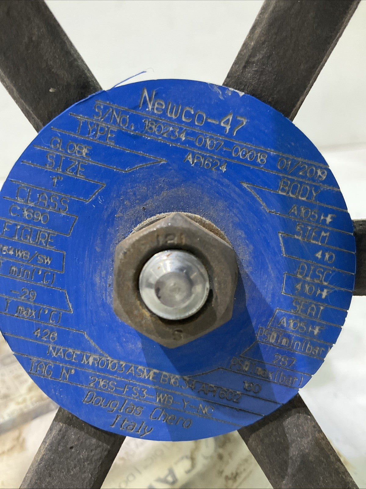 NEWCO 47   AP1624 1” 180234-0107-00018  GATES VALVE  SOCKETWELD  V2M