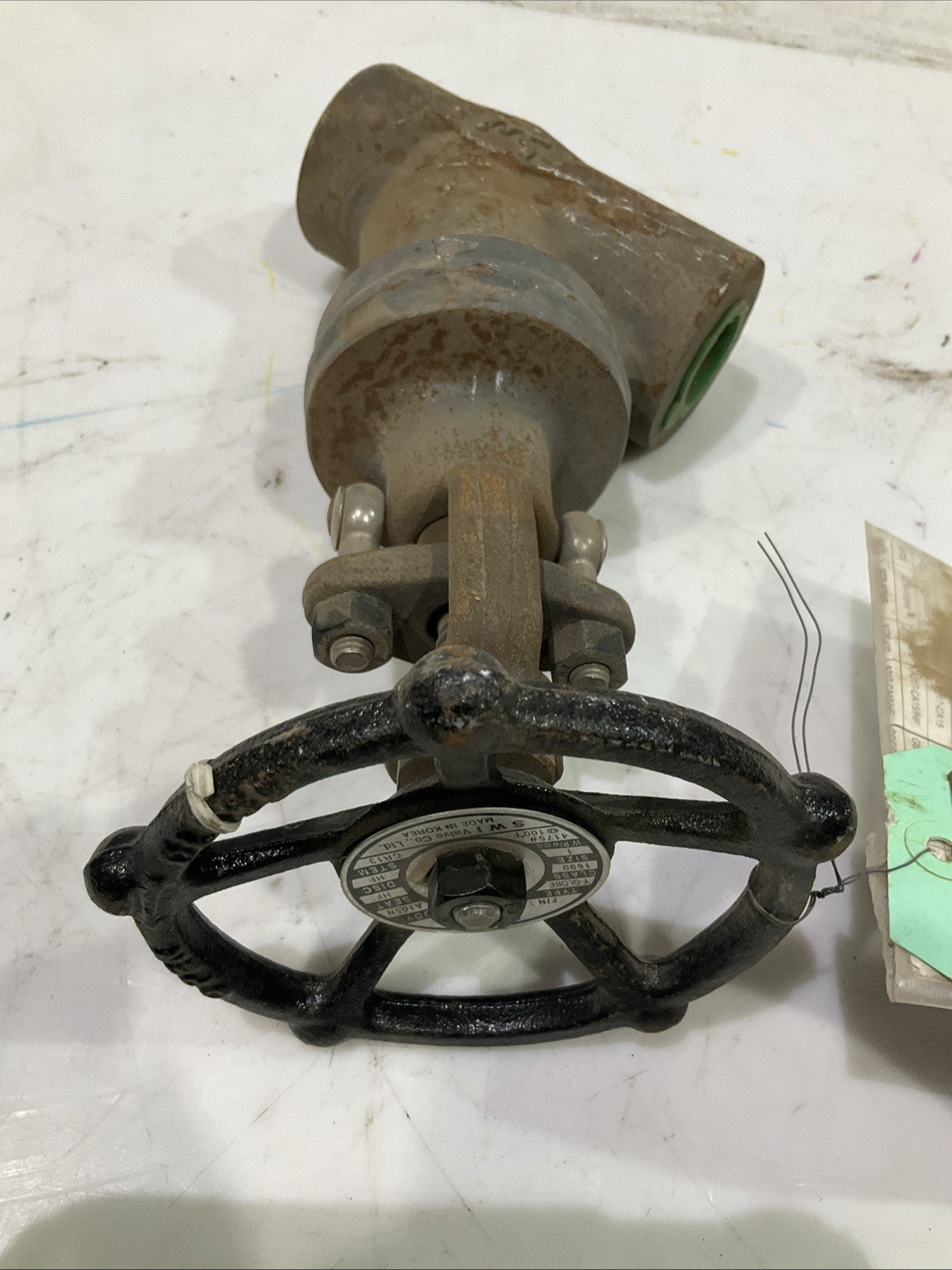 SWI  A105N  BDL-11AC-AB1A SIZE 1”  STEEL  WEDGE GATES  VALVE  Y-GLOBE   V2M