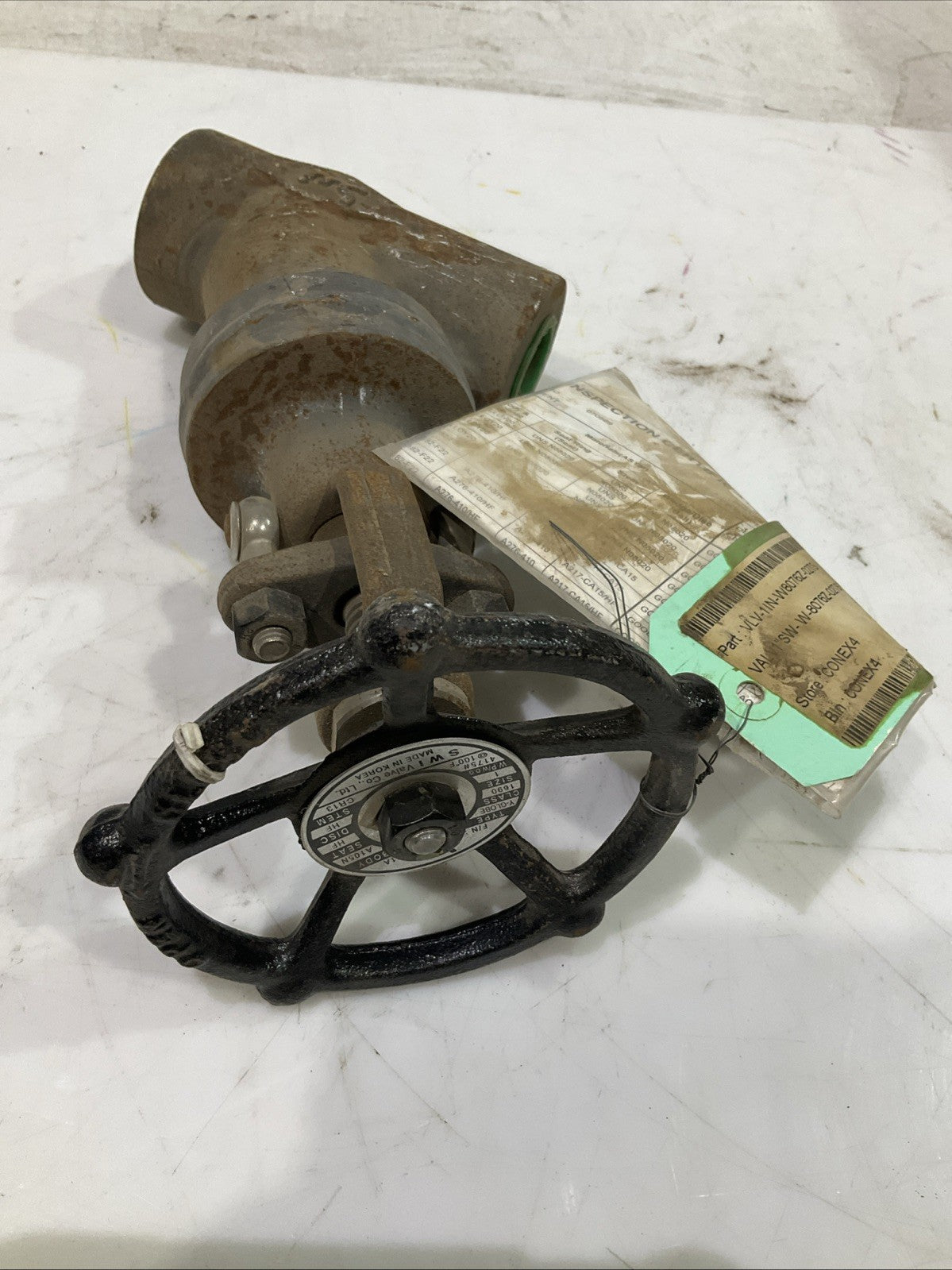 SWI  A105N  BDL-11AC-AB1A SIZE 1”  STEEL  WEDGE GATES  VALVE  Y-GLOBE   V2M