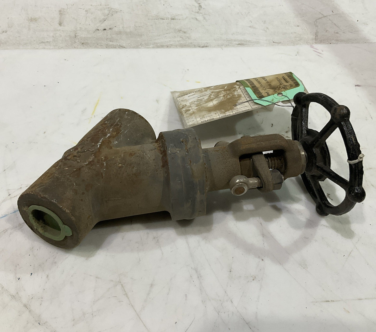 SWI  A105N  BDL-11AC-AB1A SIZE 1”  STEEL  WEDGE GATES  VALVE  Y-GLOBE   V2M