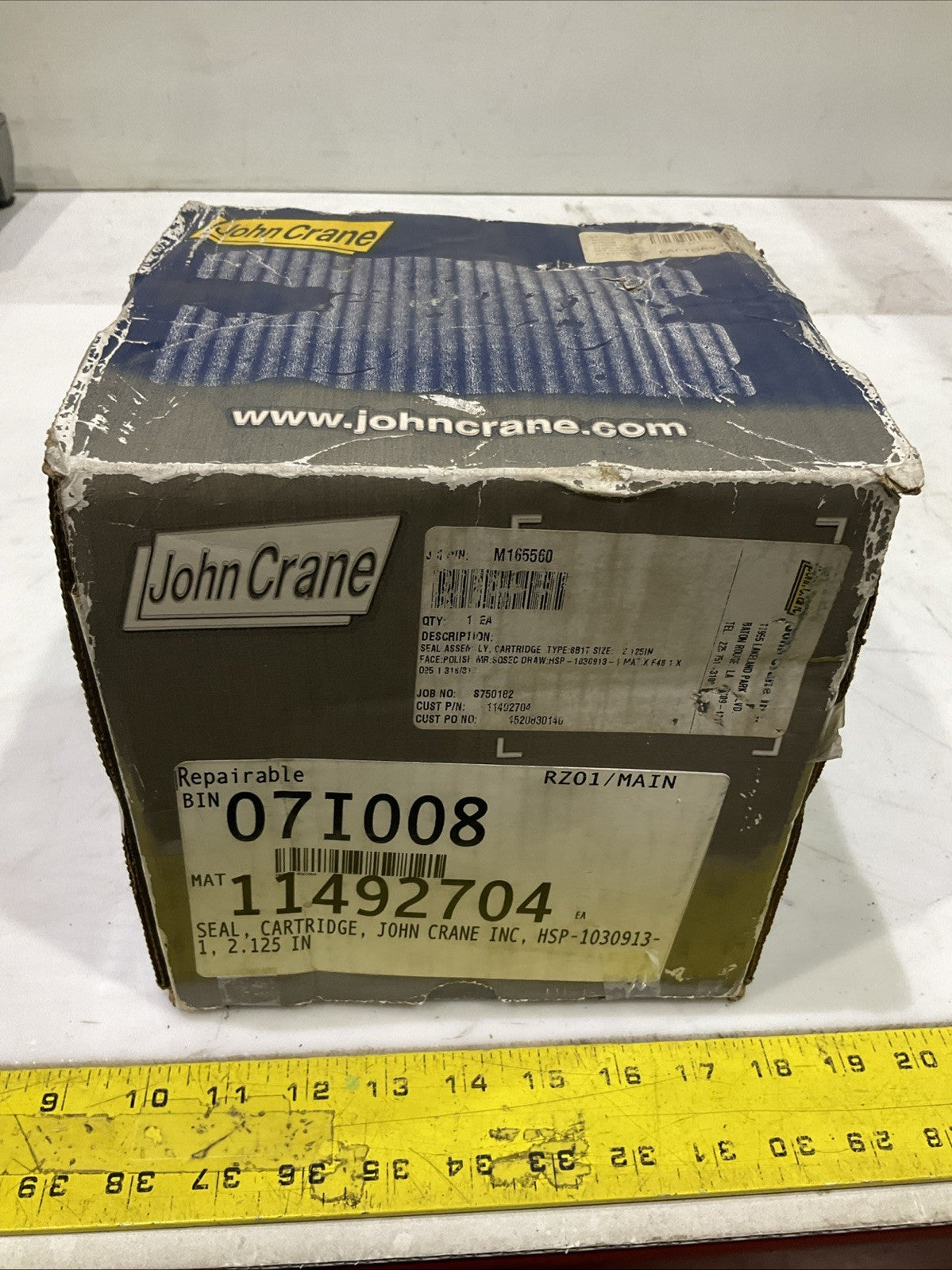 JOHN CRANE  M1655600 11492704 SEAL  CARTRIDGE  TYPE 8B17  2.25IN  R5T