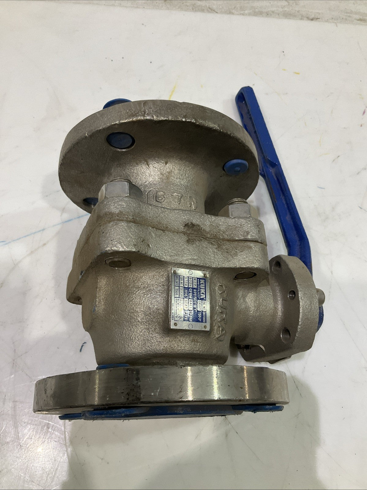 KUKA  CF8M 150 2"  STAINLESS  STEEL  FLANGE  GATE VALVE  V2M