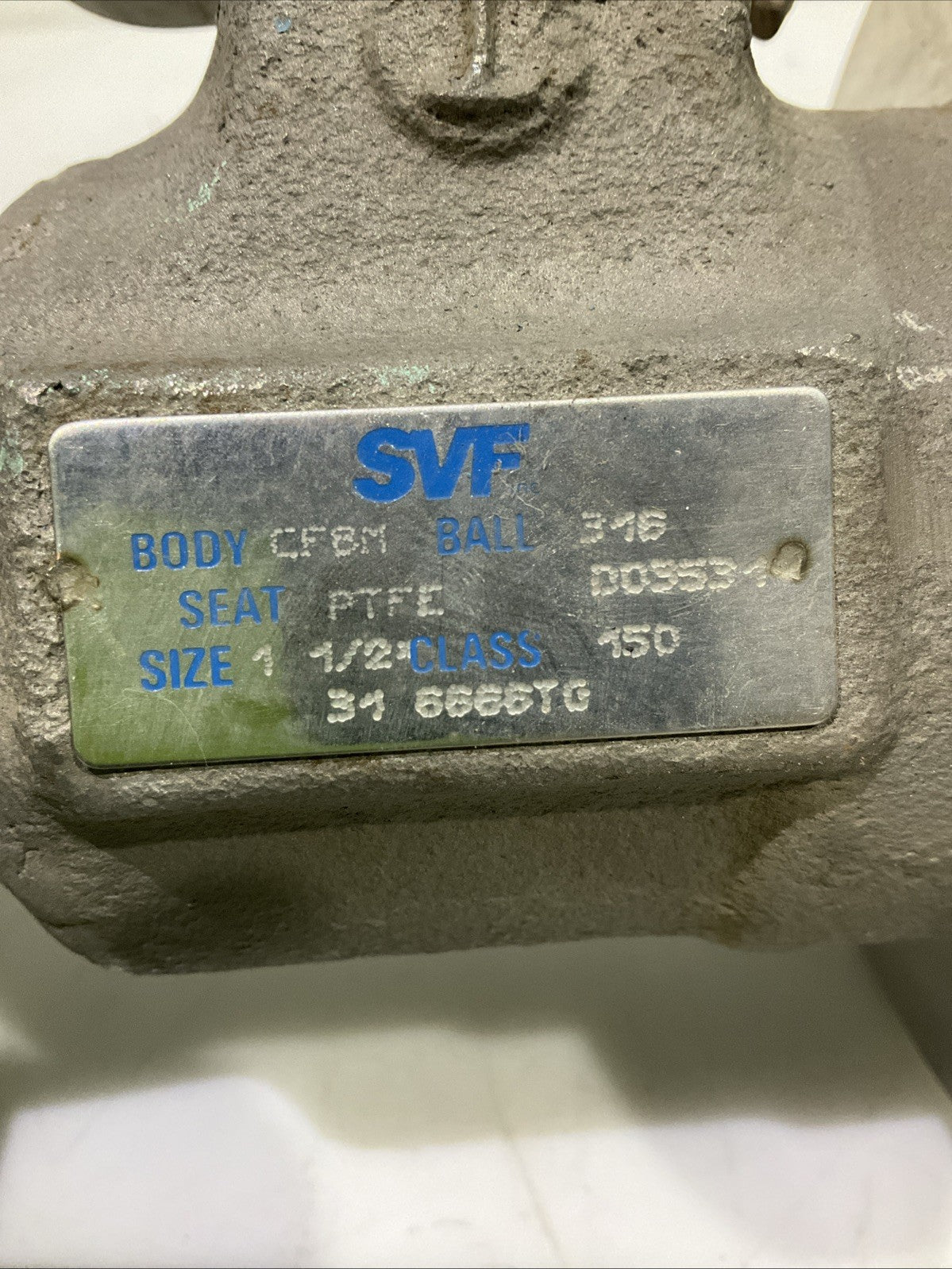 SVF  CF8M  316 STAINLESS STEEL  BALL VALVE 1-1/2"  V2M