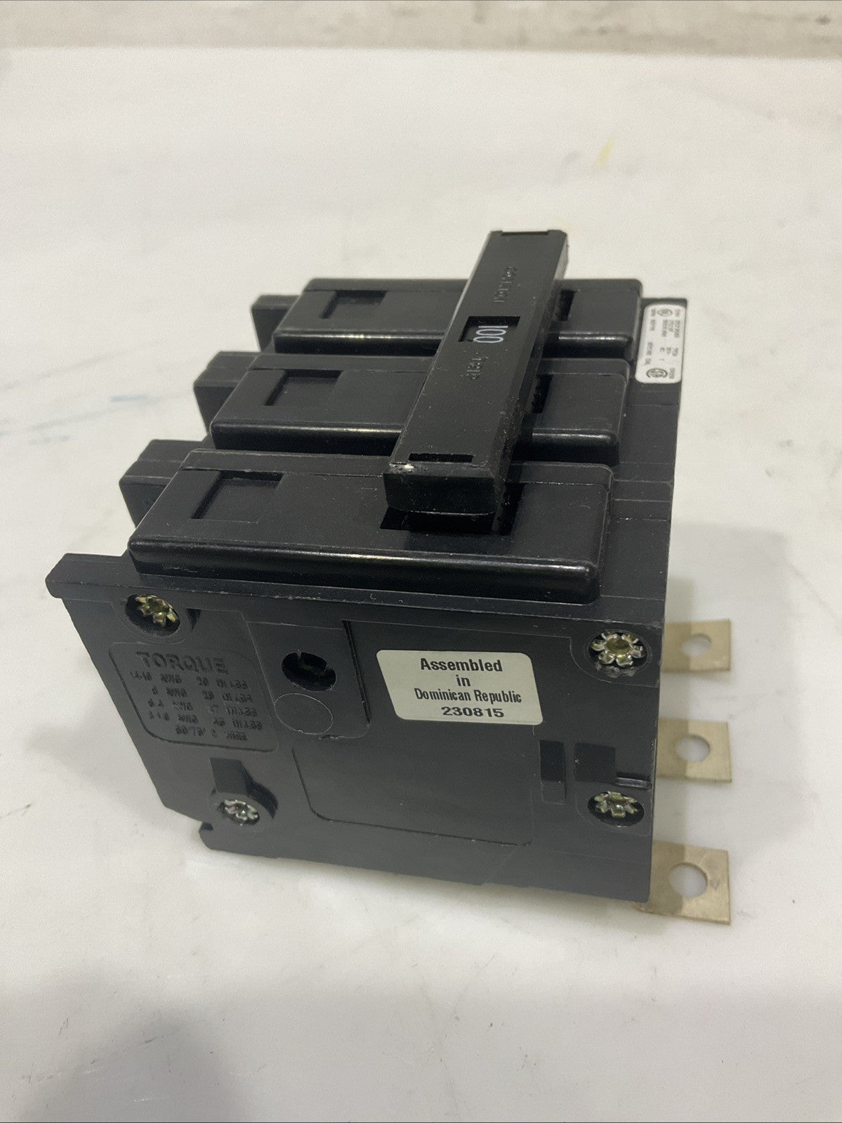 EATON  BAB3100H  100AMP   3POLE  CIRCUIT  BREAKER   H5P