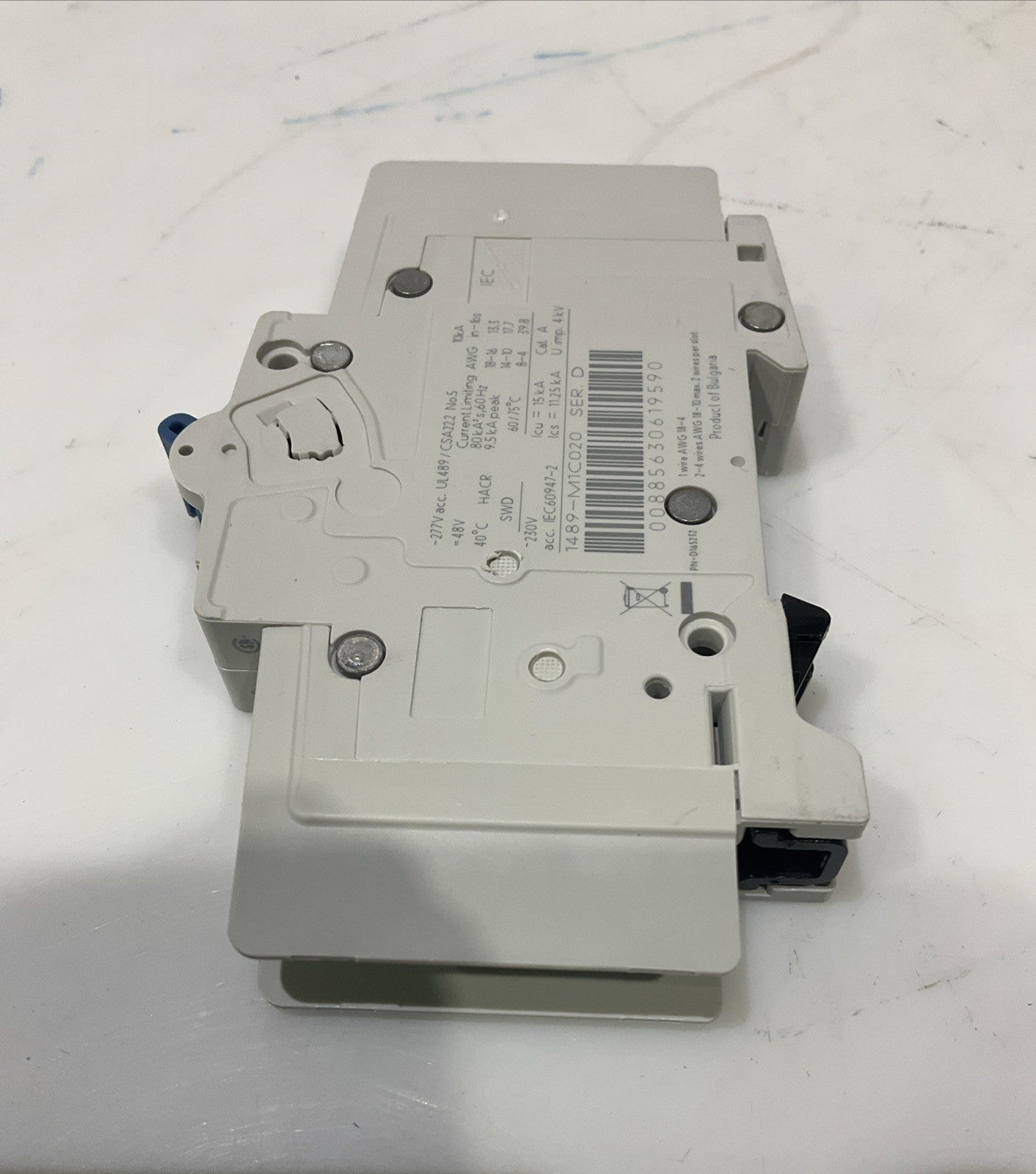 A-B  ALLEN BRADLEY   1489-M1C020   2AMP 1POLE  MINIATURE  CIRCUIT BREAKER  H5P