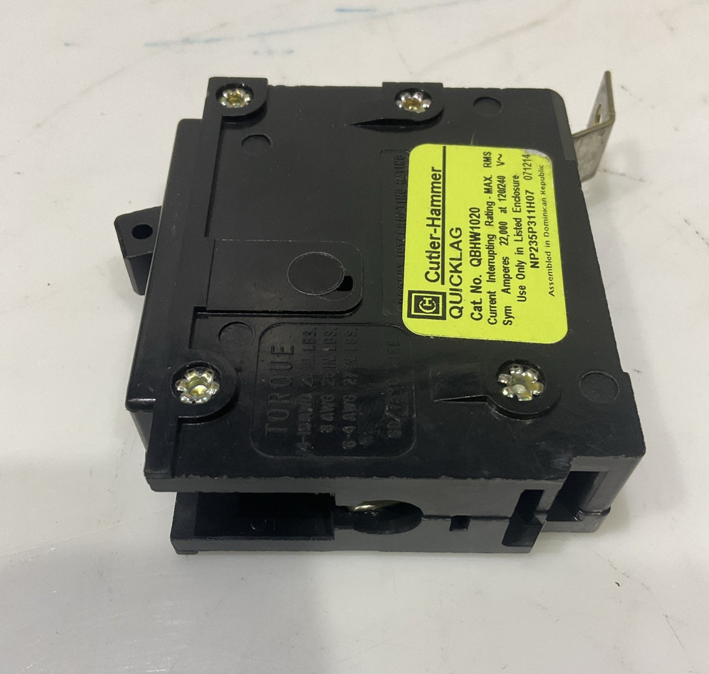 EATON CUTLER-HAMMER QBHW1020 22RMS 20A CIRCUIT BREAKER QUICKLAG  LOT OF 5 H5P