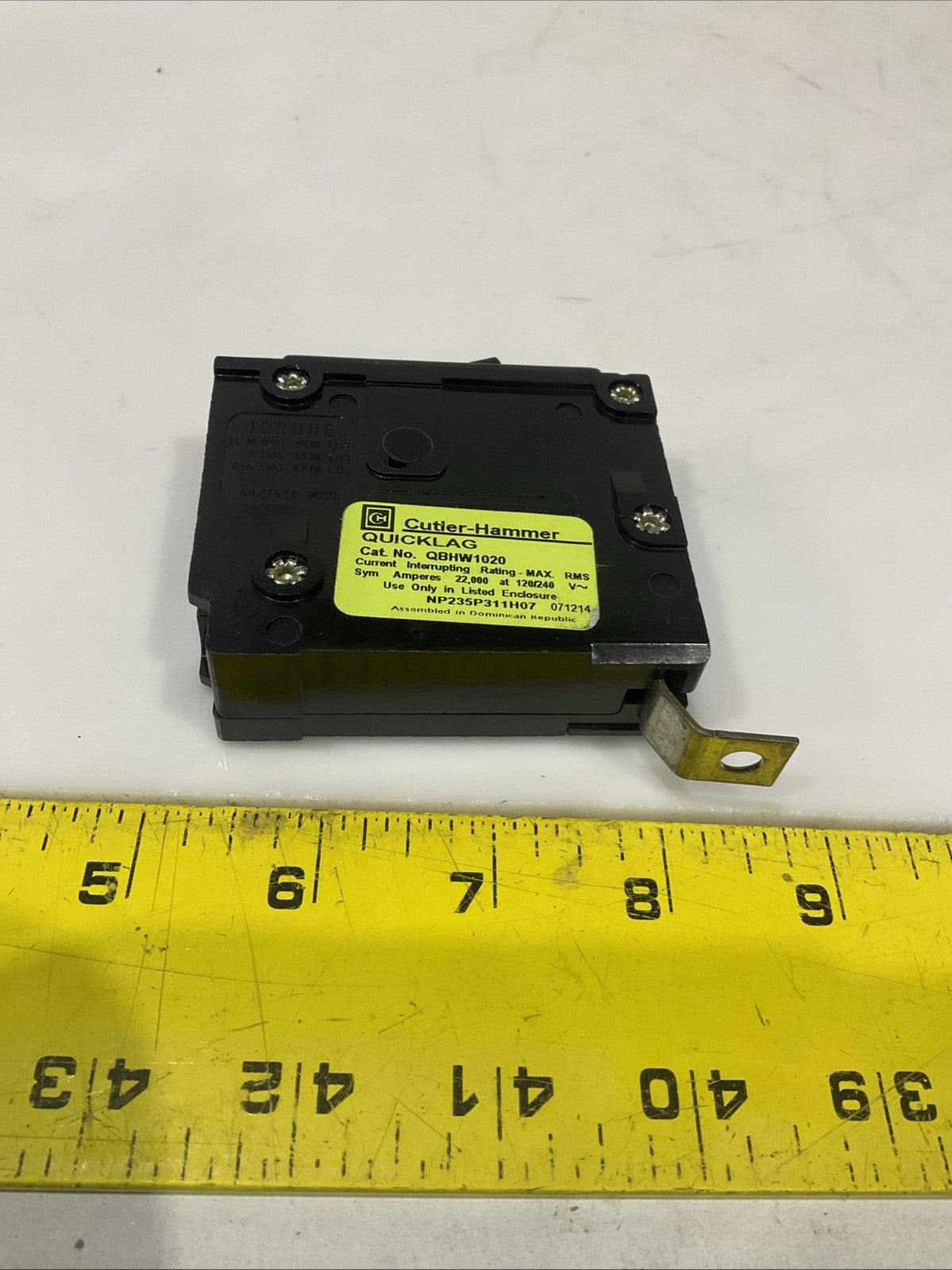 EATON CUTLER-HAMMER QBHW1020 22RMS 20A CIRCUIT BREAKER QUICKLAG  LOT OF 5 H5P