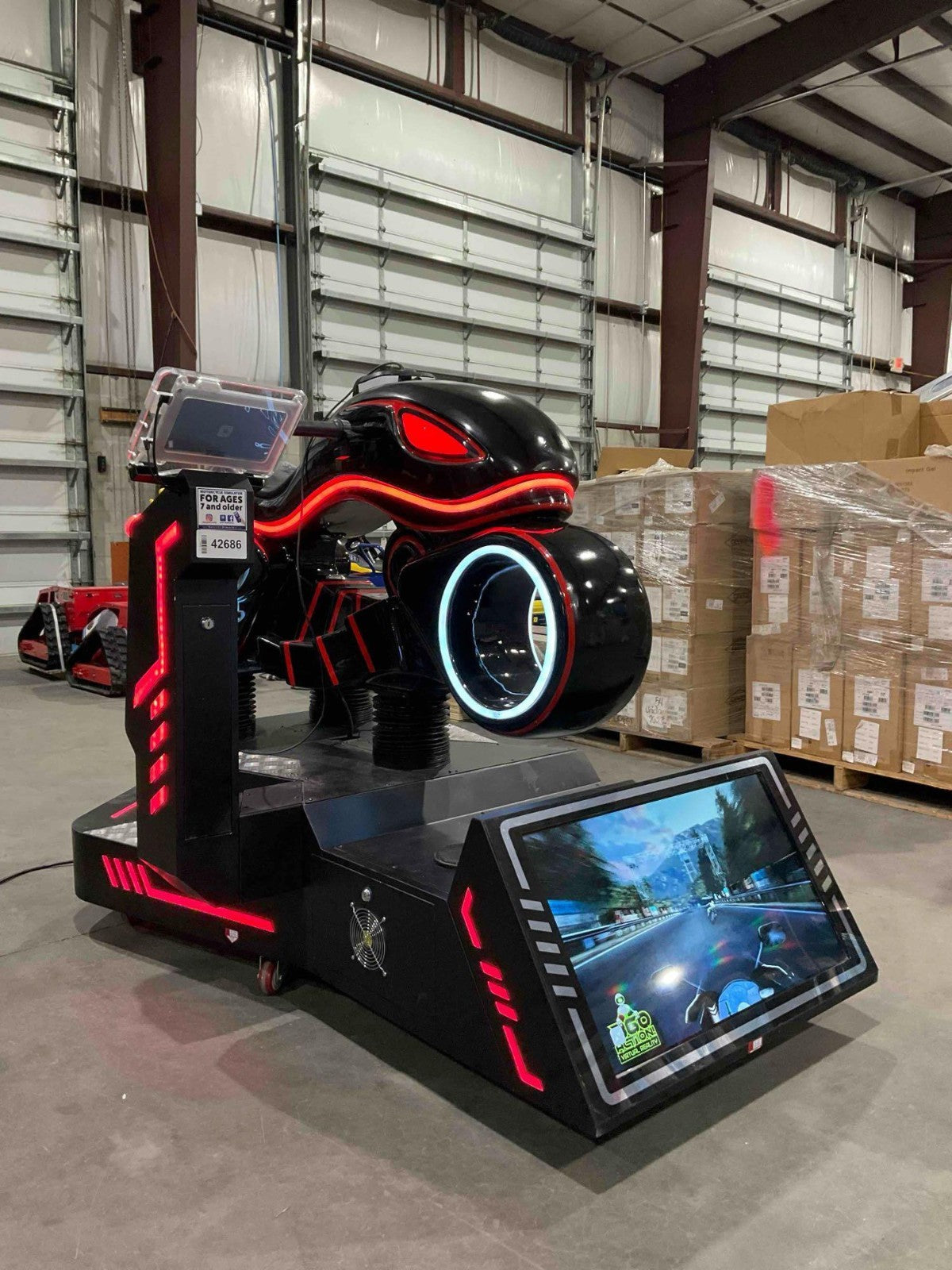 VIRTUAL REALITY VRMOTO MOTORCYCLE SIMULATOR WITH BILL ACCEPTOR