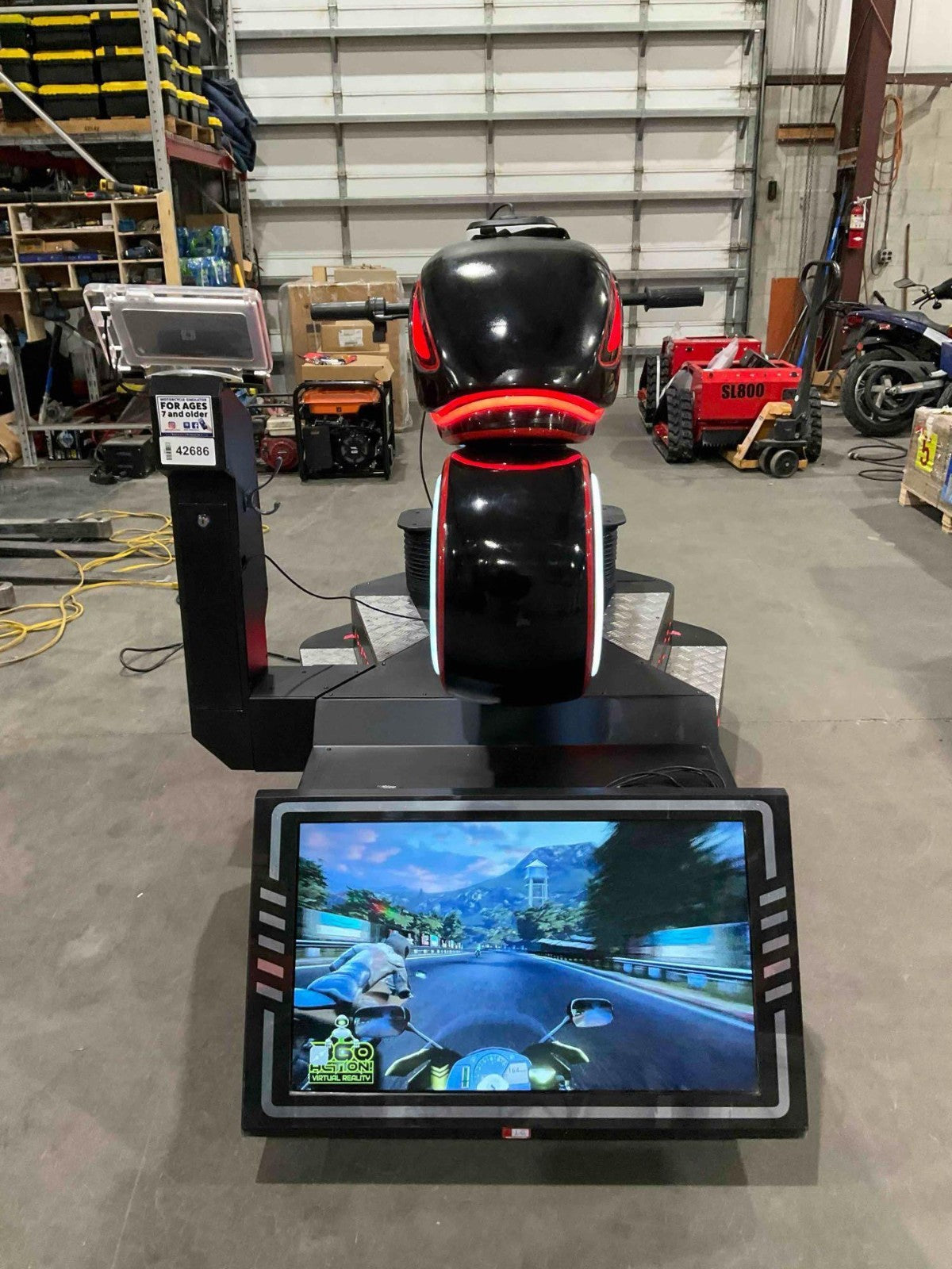 VIRTUAL REALITY VRMOTO MOTORCYCLE SIMULATOR WITH BILL ACCEPTOR