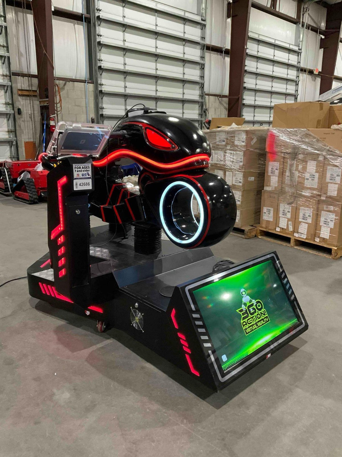 VIRTUAL REALITY VRMOTO MOTORCYCLE SIMULATOR WITH BILL ACCEPTOR