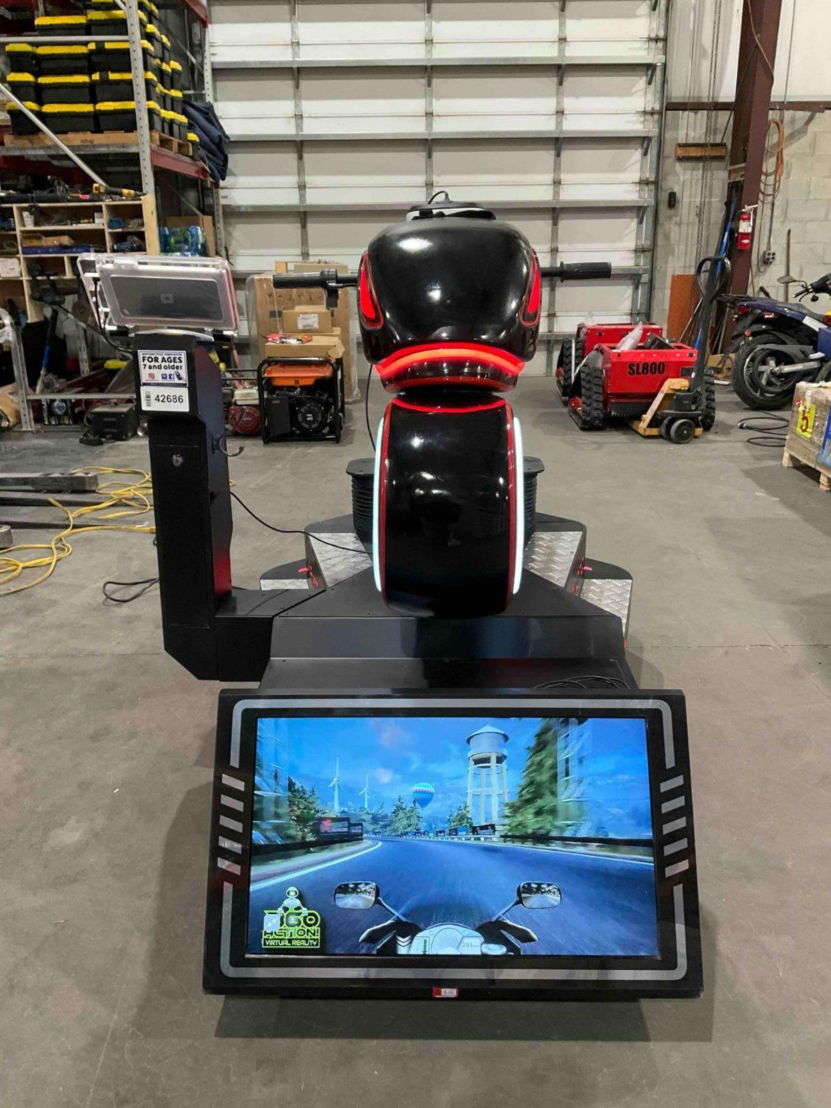 VIRTUAL REALITY VRMOTO MOTORCYCLE SIMULATOR WITH BILL ACCEPTOR