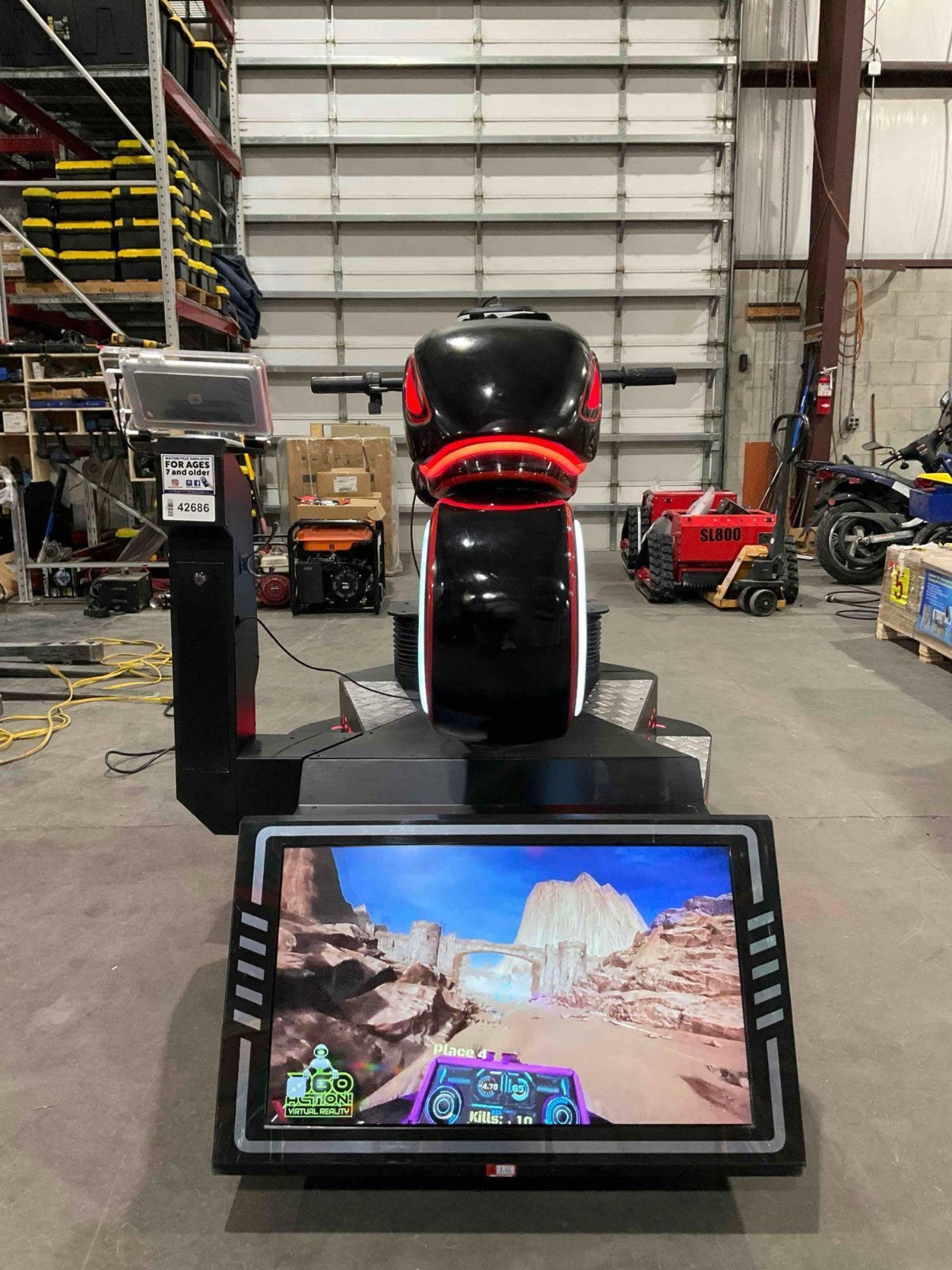VIRTUAL REALITY VRMOTO MOTORCYCLE SIMULATOR WITH BILL ACCEPTOR