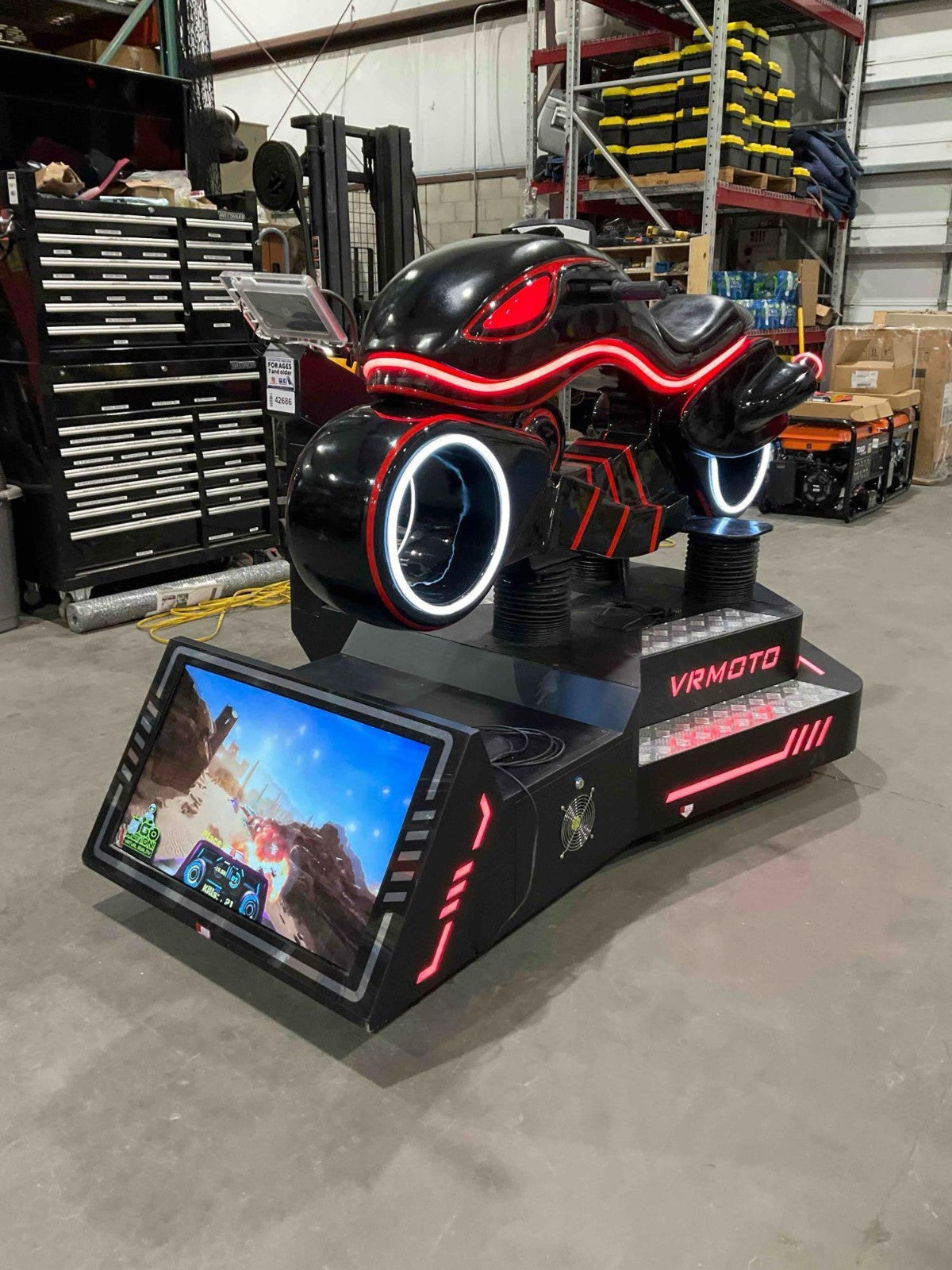 VIRTUAL REALITY VRMOTO MOTORCYCLE SIMULATOR WITH BILL ACCEPTOR