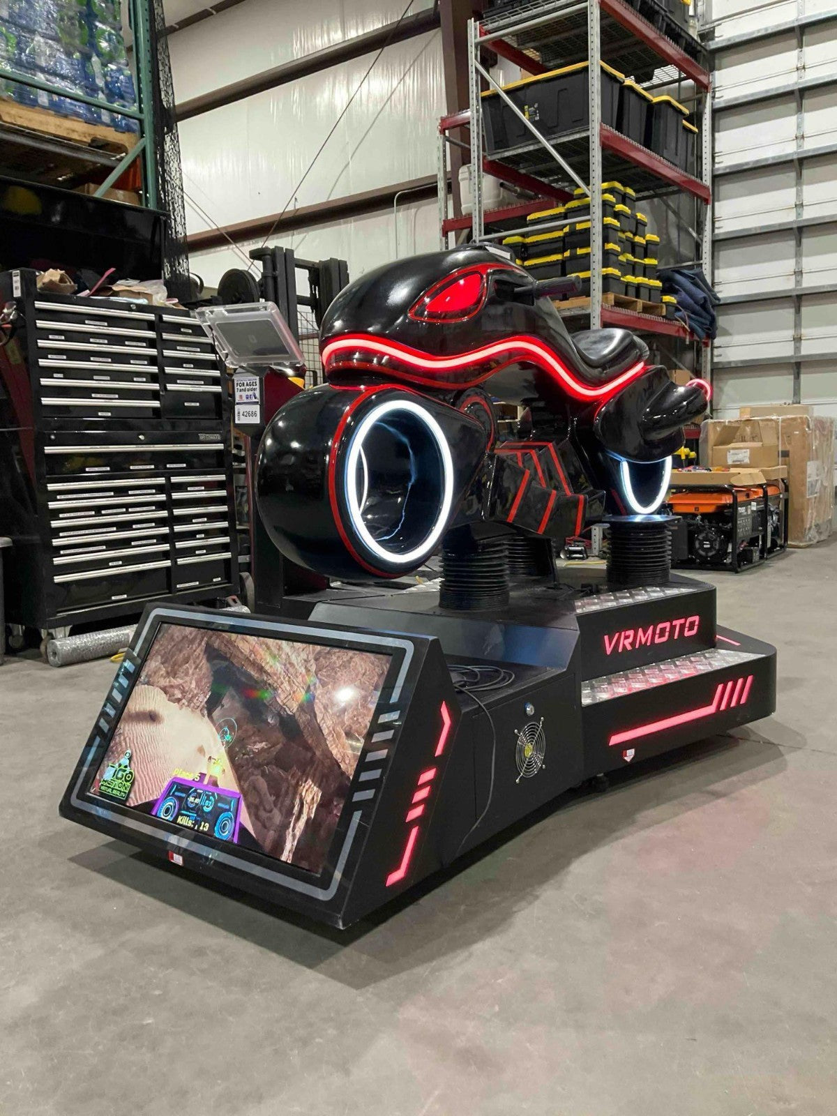 VIRTUAL REALITY VRMOTO MOTORCYCLE SIMULATOR WITH BILL ACCEPTOR