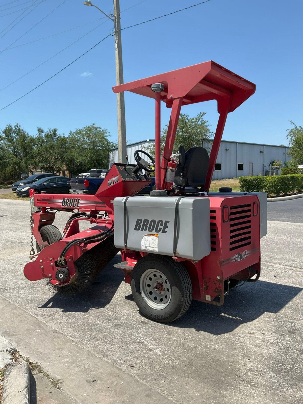 2019 BROCE RIDE ON SWEEPER MODEL BW-260, KUBOTA DIESEL