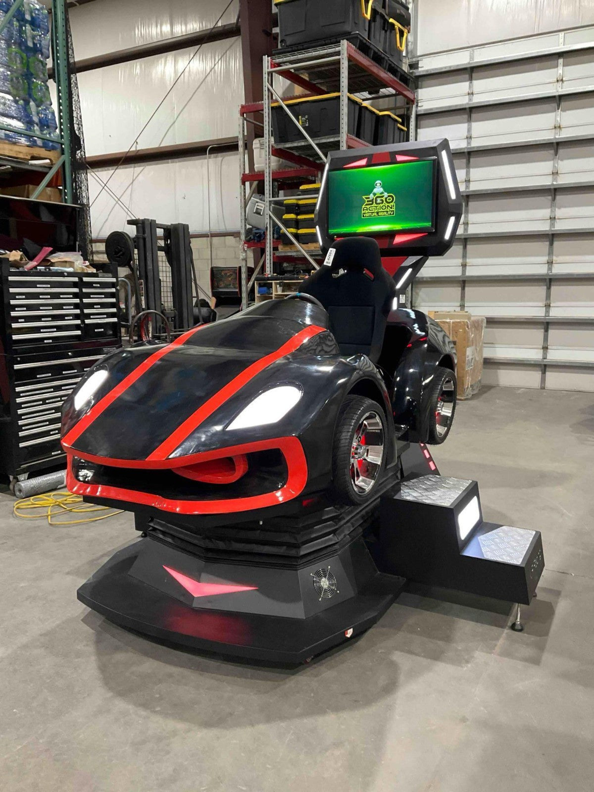 VIRTUAL REALITY VR RACING CAR SIMULATOR WITH BILL ACCEPTOR