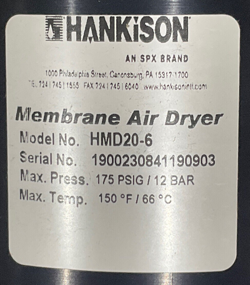 HANKISON HMD20-6 MEMBRANE DRYER U3S