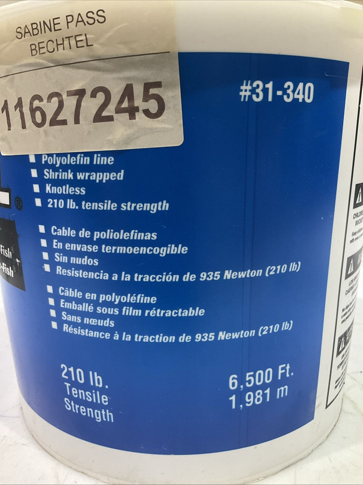 IDEAL   #31-340  POWR-FISH  PULL-LINE  6,500FT  LONG  A9T