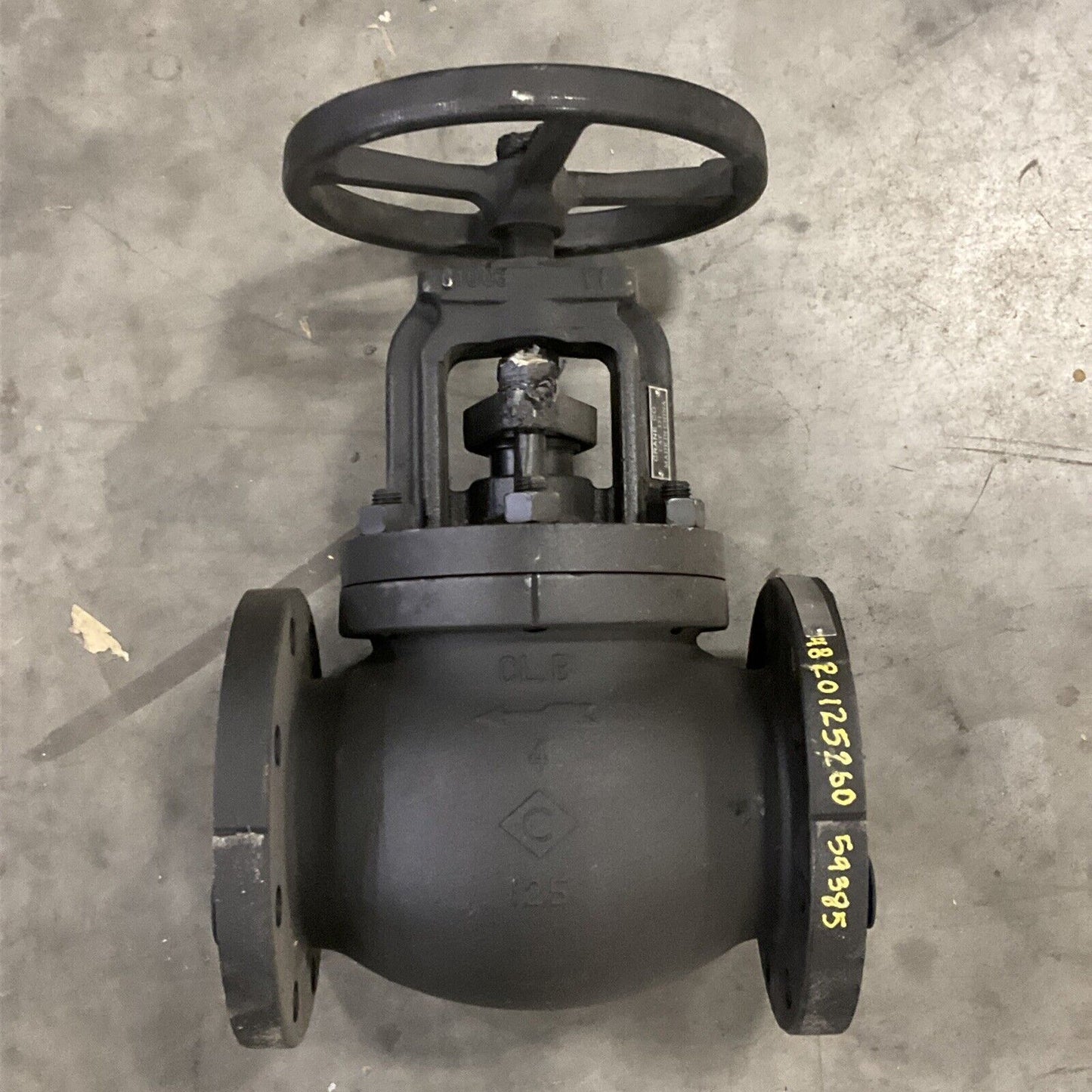 VALVE GLOBE 4" CI BODY 200 PSI NON-ASB ASME/ANSI B16.34, CRANE CO. 351