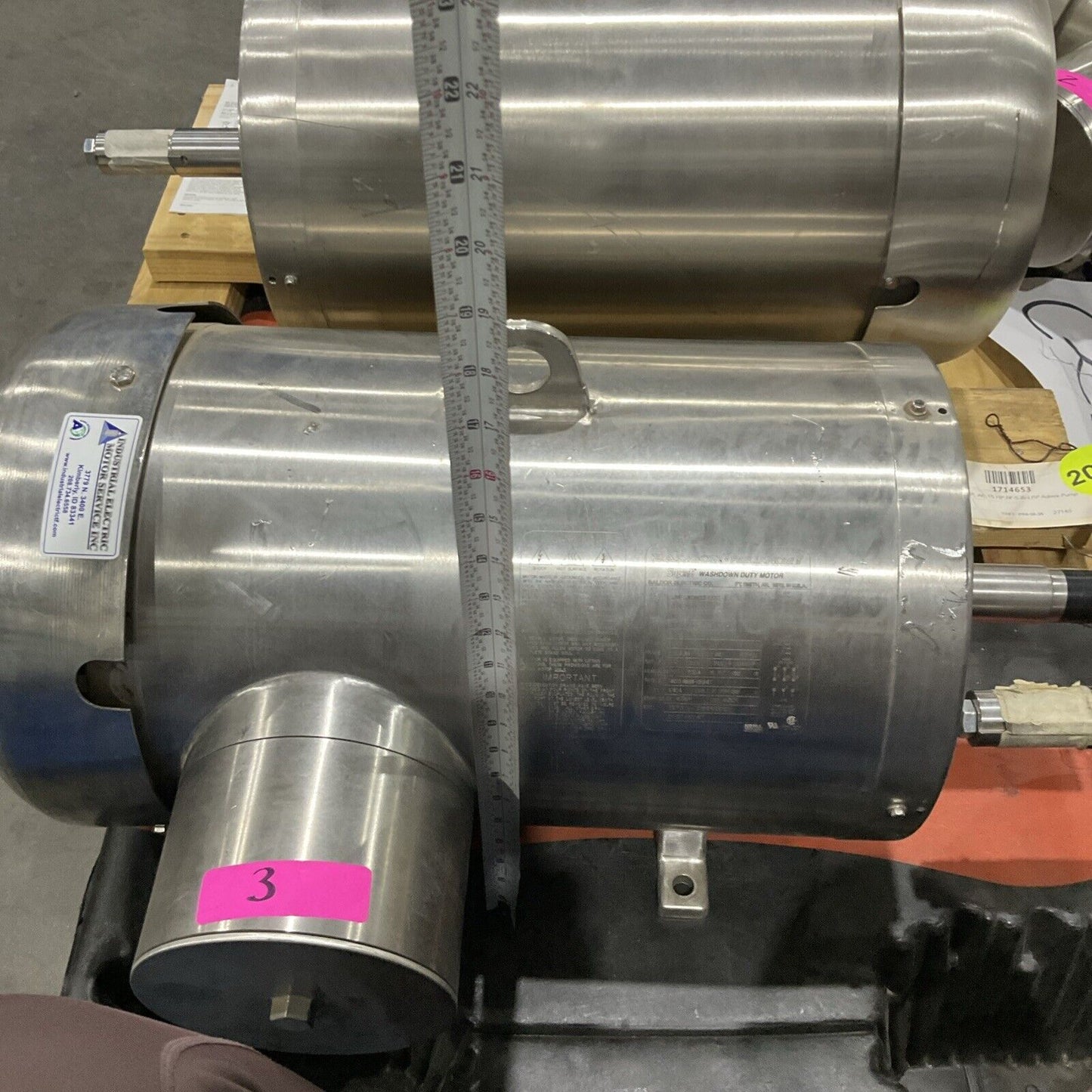 BALDOR RELIANCE JMFSWDM23933T-E  WASHDOWN DUTY MOTOR 15HP 230/460V 1765RPM C2H