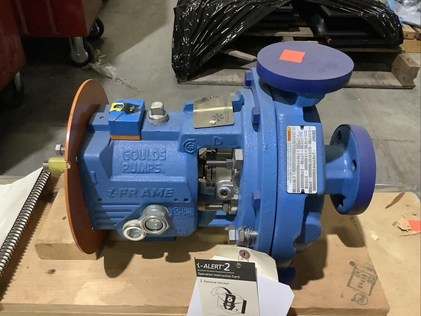 GOULD PUMPS 3196 CENTRIFUGAL PUMP 1X1.5-8 SIZE 3500RPM 77GPM 375PSIG