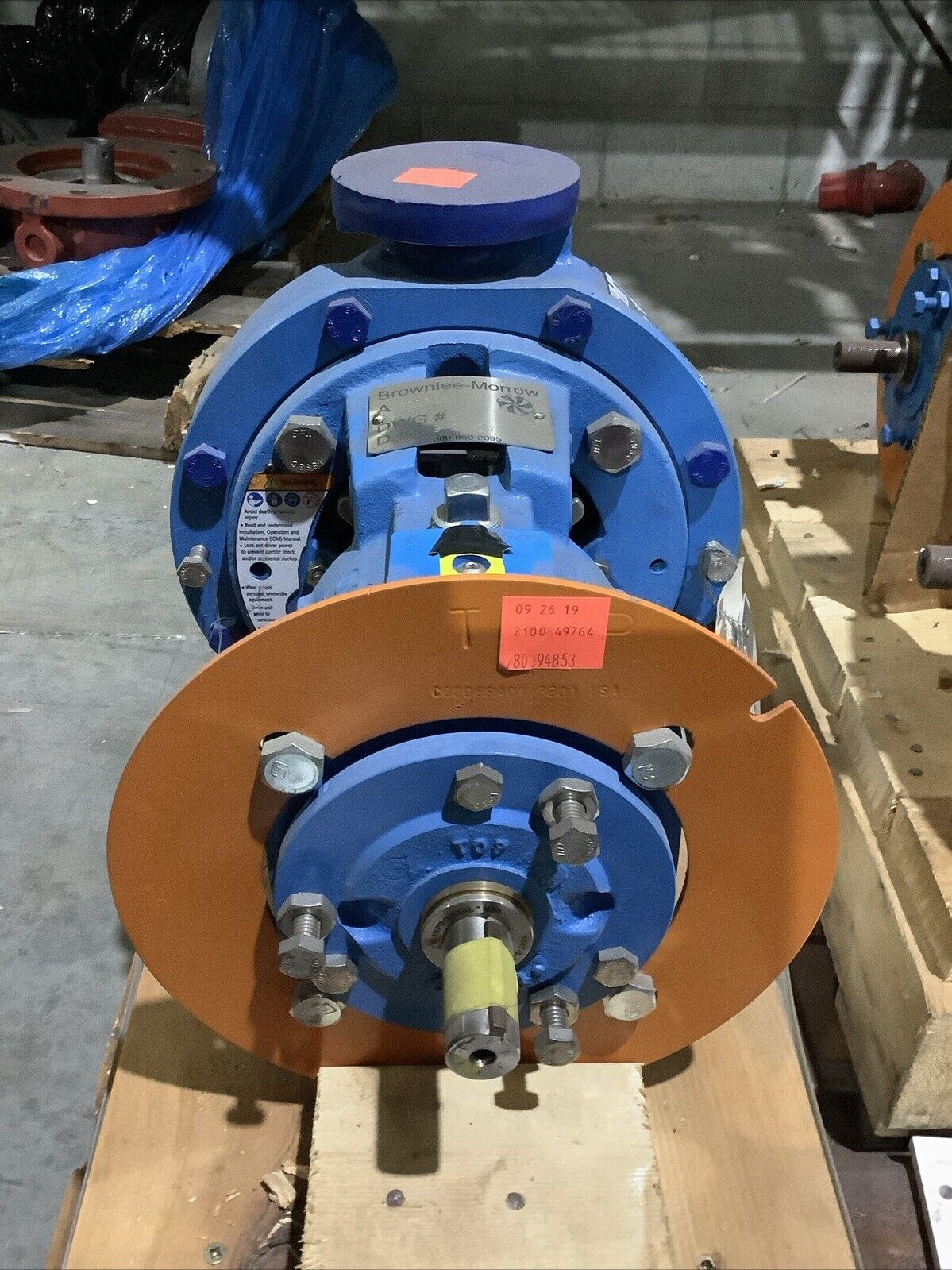 GOULD PUMPS 3196 CENTRIFUGAL PUMP 1X1.5-8 SIZE 3500RPM 77GPM 375PSIG
