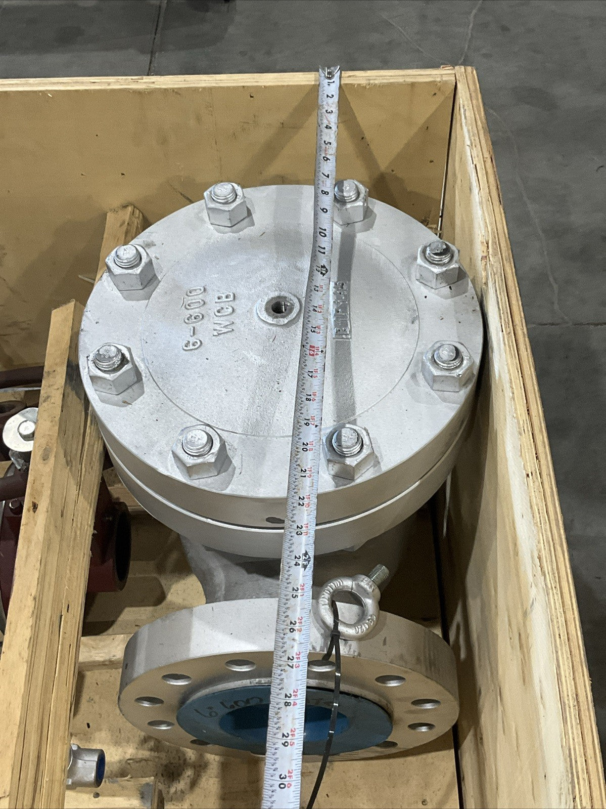 BONNEY FORGE 6" 600LB GATE CHECK VALVE WCB