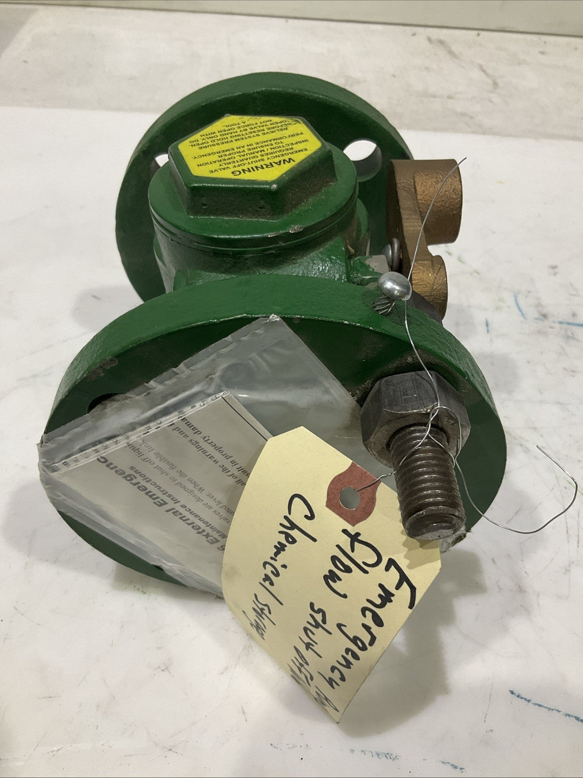 DUBUQUE   346FDI0200AV   EXTERNAL  EMERGENCY  PUMP FLOW SHUT OFF  VALVE  H3C
