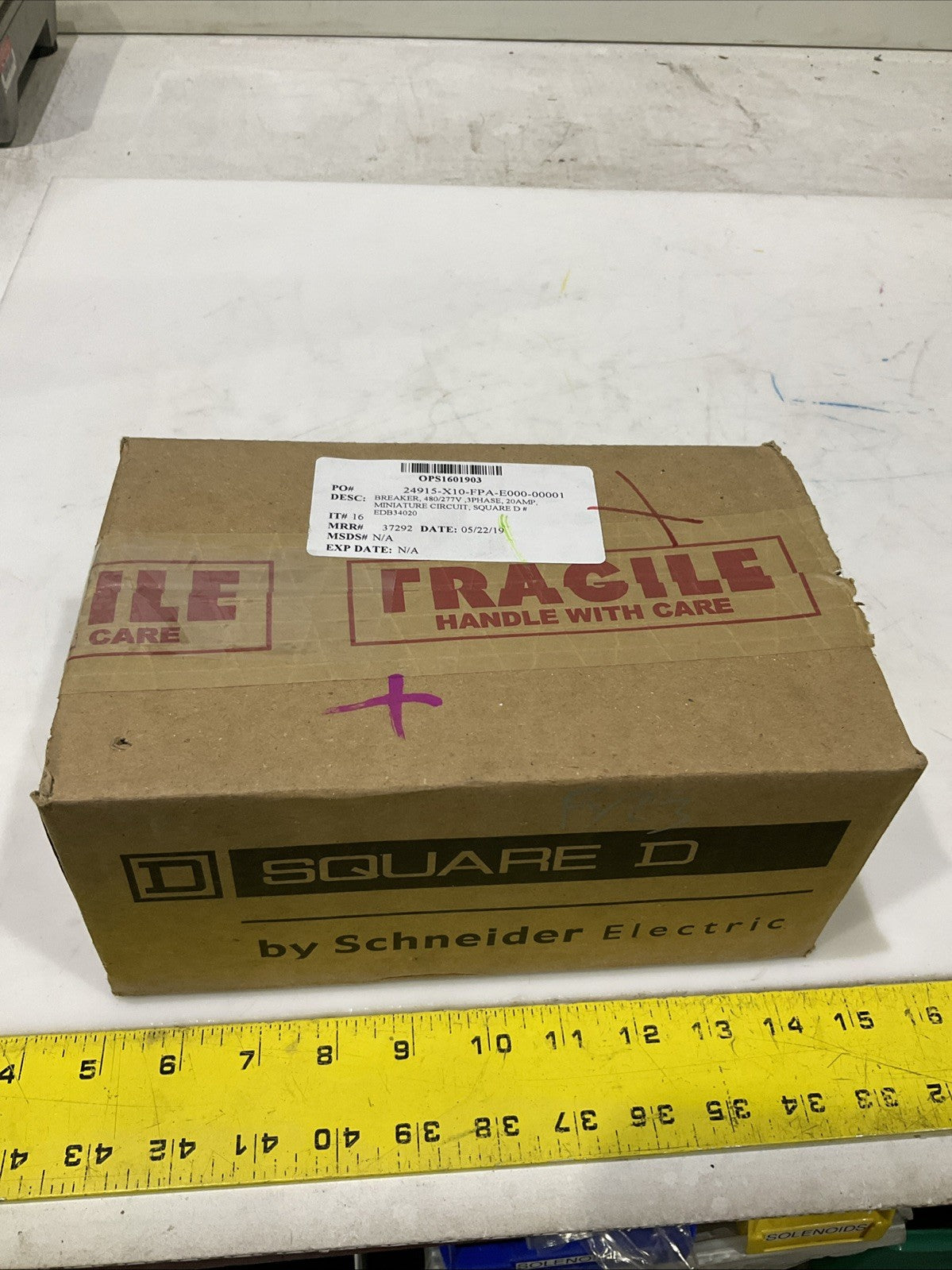 SQUARED D    EDB34020   20A  CIRCUIT BREAKER    480Y / 277V  50/60HZ   H5P
