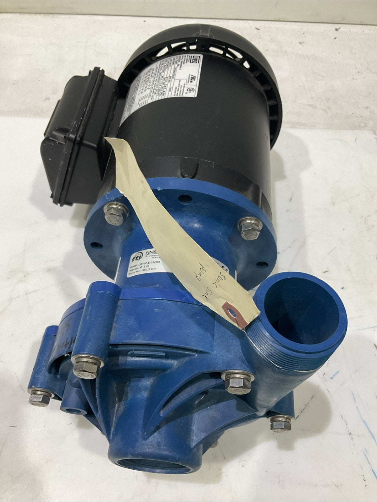FINISH THOMPSON   DB10P-E-3-M205   SERIES  SEALLESS PUMP  .75HP H3C