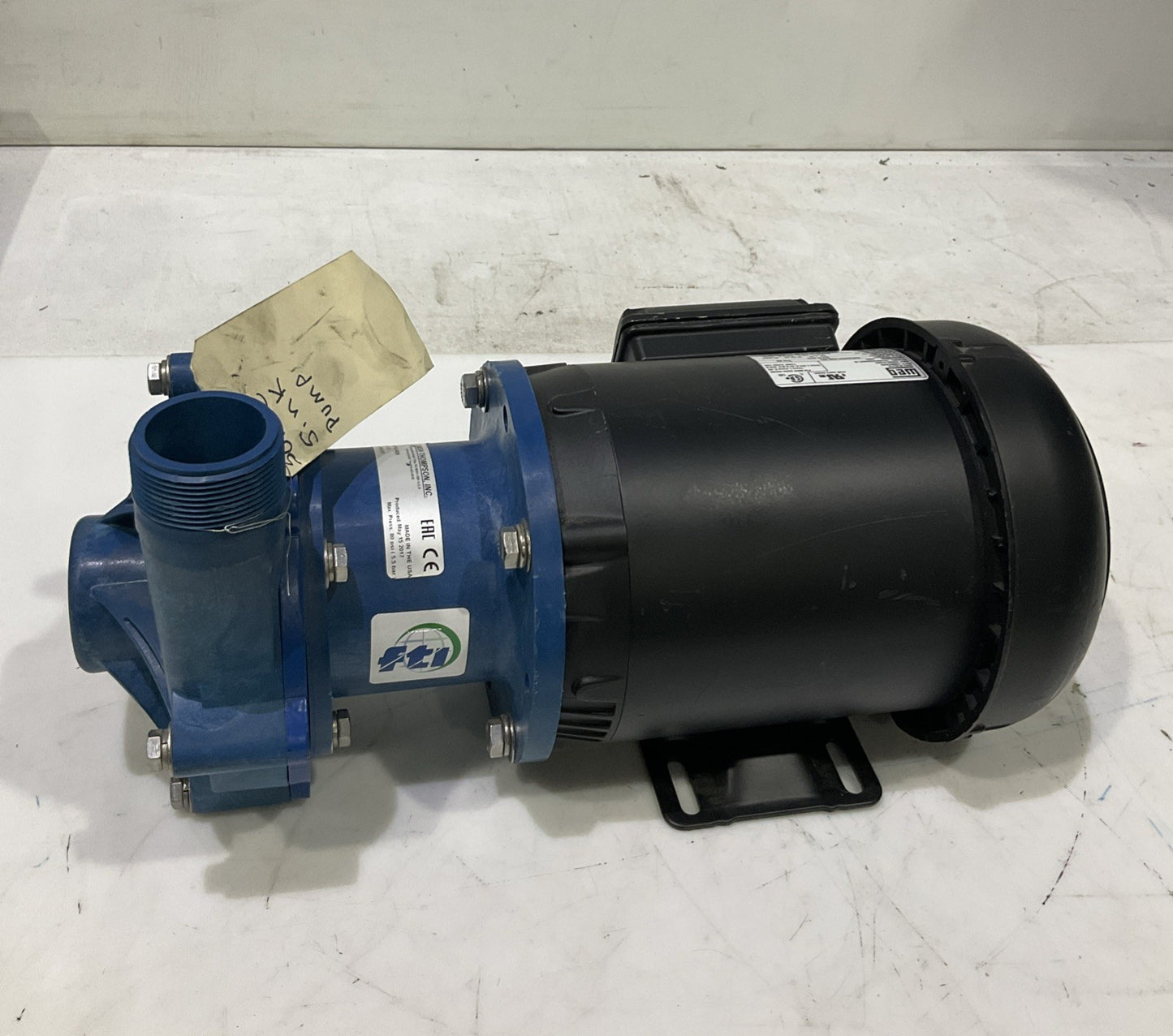 FINISH THOMPSON   DB10P-E-3-M205   SERIES  SEALLESS PUMP  .75HP H3C