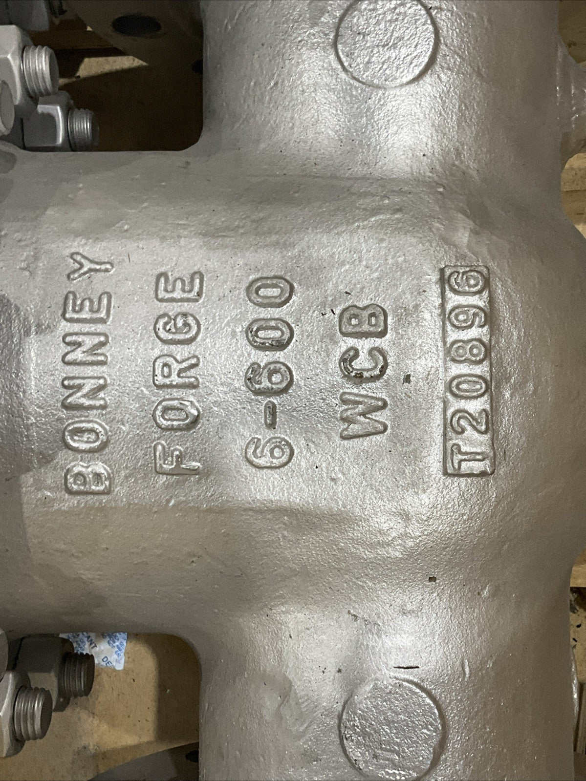 BONNEY FORGE 6" 600LB GATE VALVE RF CS  WCB