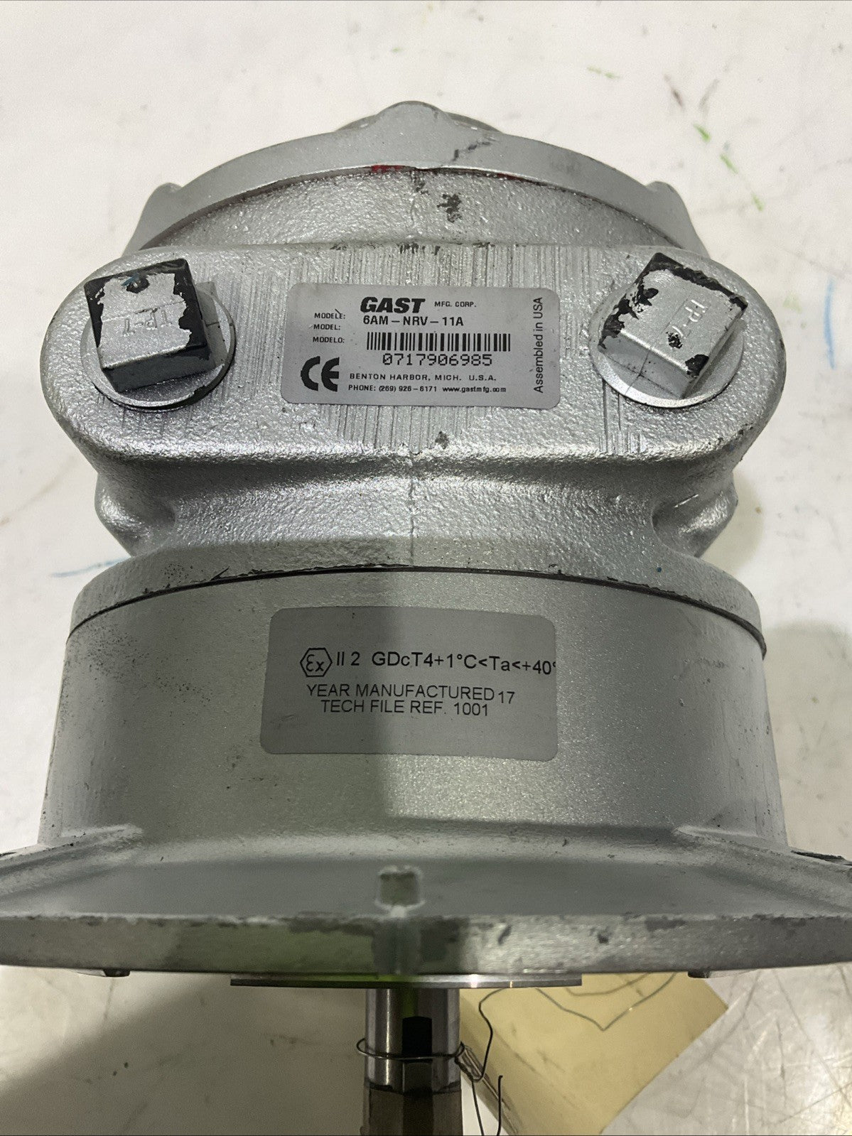 GAST  6AM-NRV-11A   AIR  MOTOR  3000RPM  R-AD665  H3C